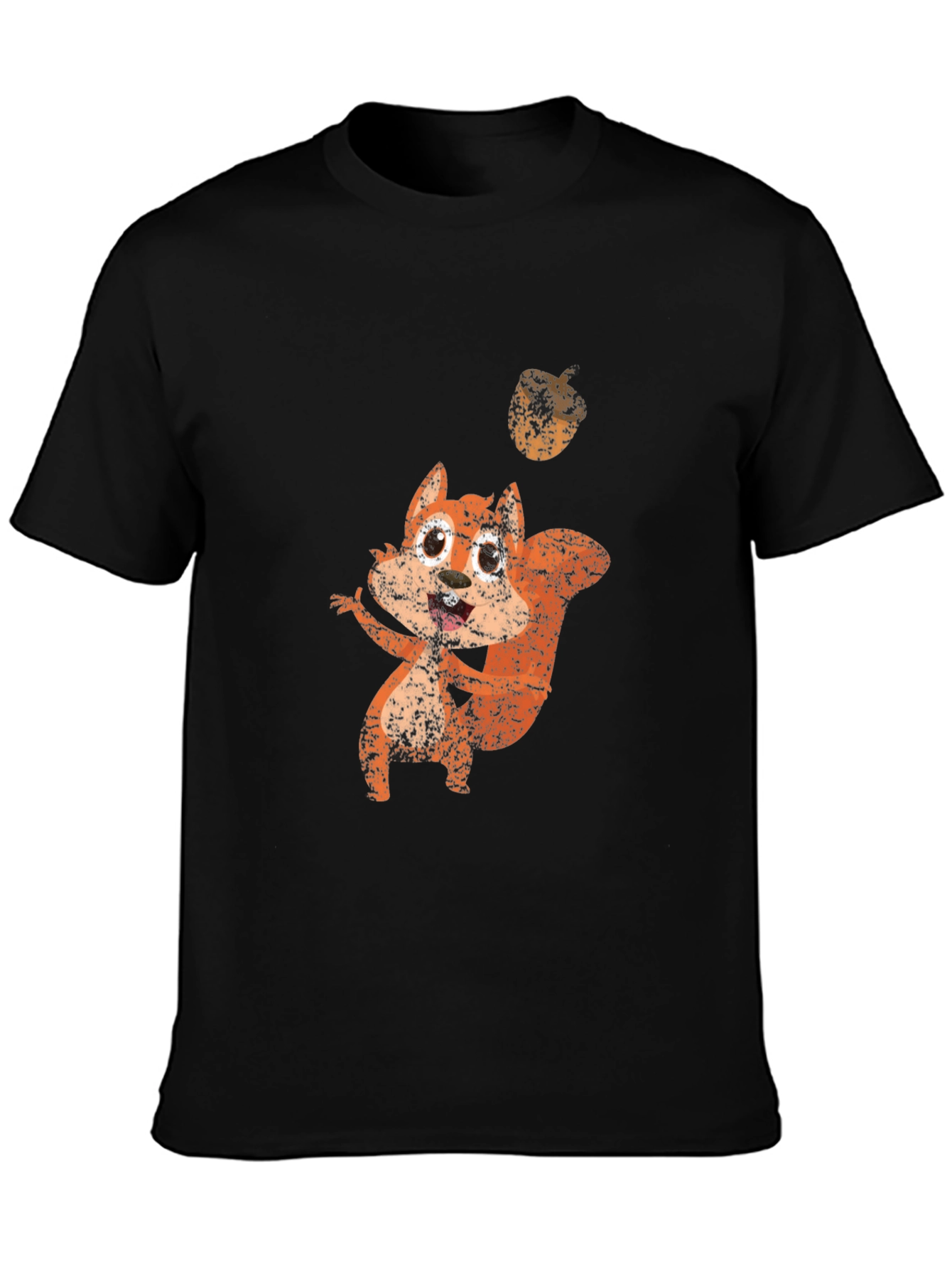 Squirrel Graphic Black T-Shirt
