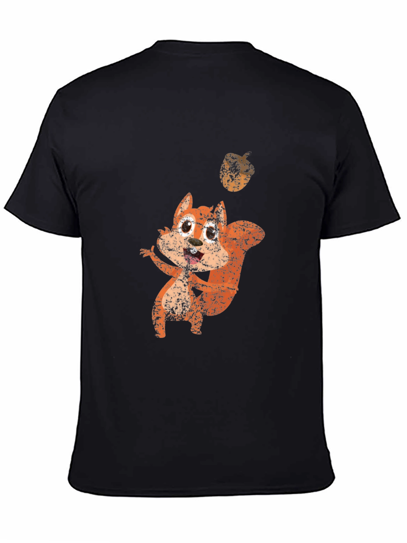 Squirrel Graphic Black T-Shirt