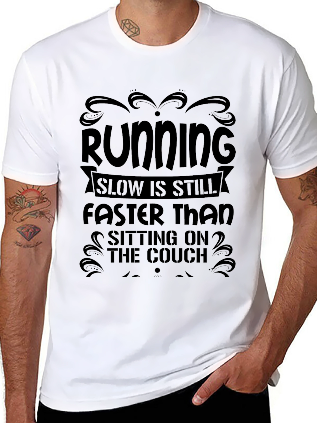 Running Motivation T-Shirt: Couch vs. Road