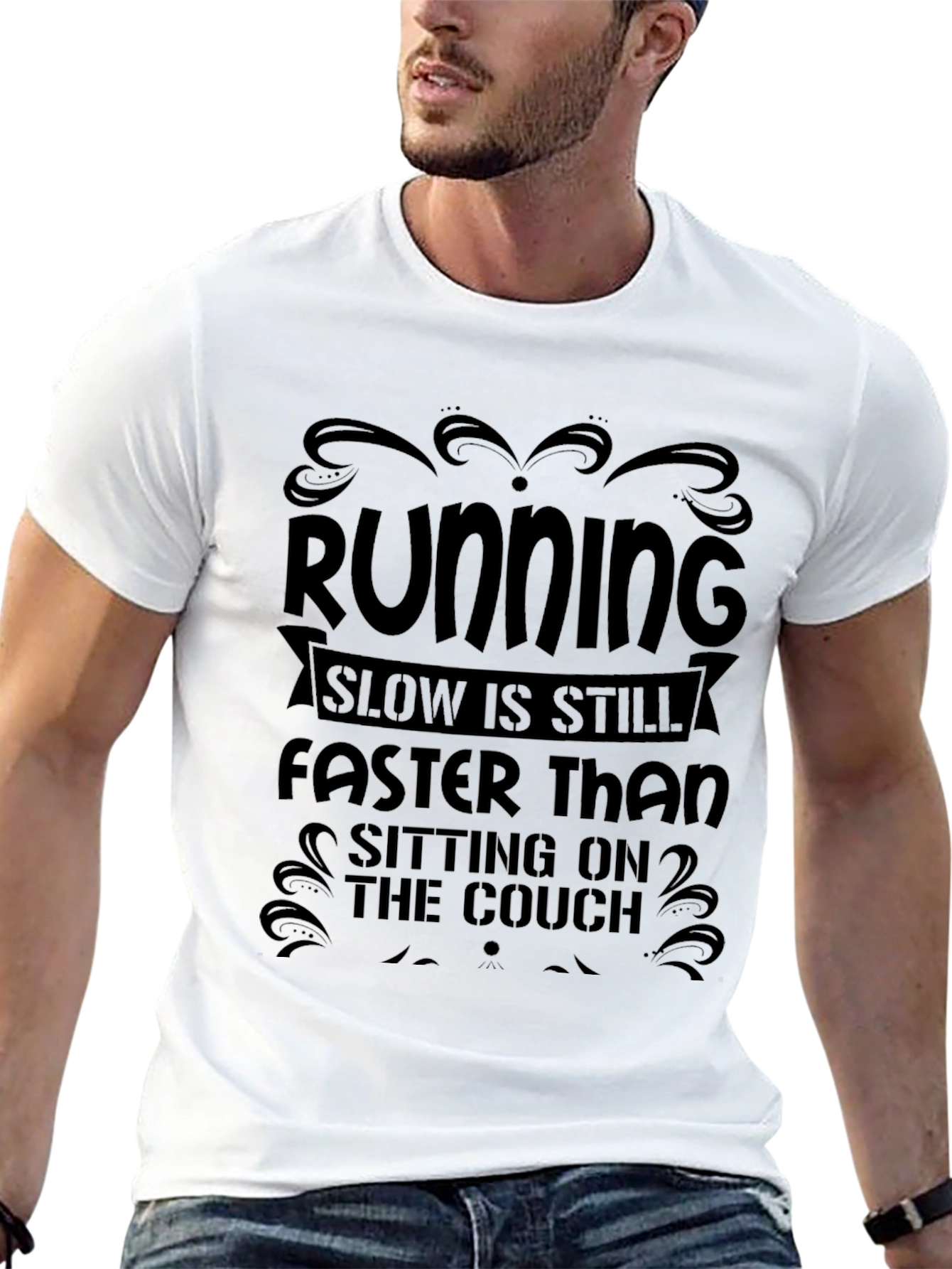 Running Motivation T-Shirt: Couch vs. Road