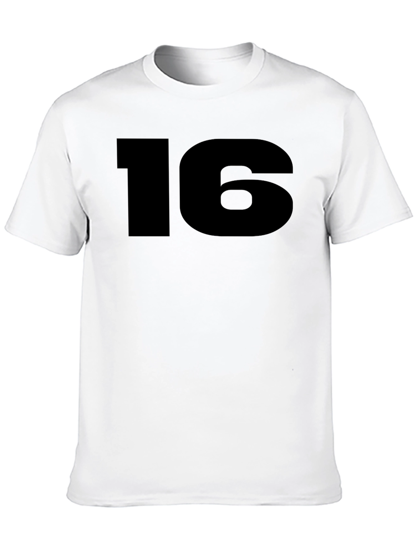 Number 16 Black T-Shirt