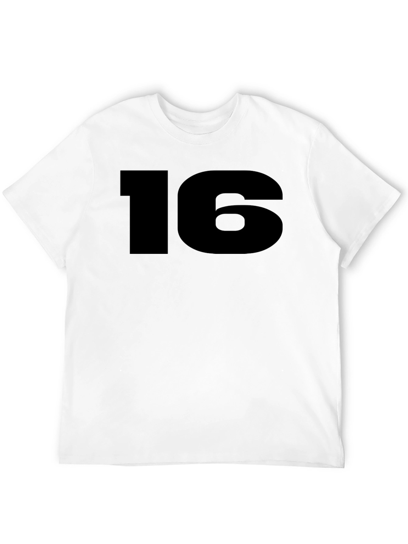 Number 16 Black T-Shirt