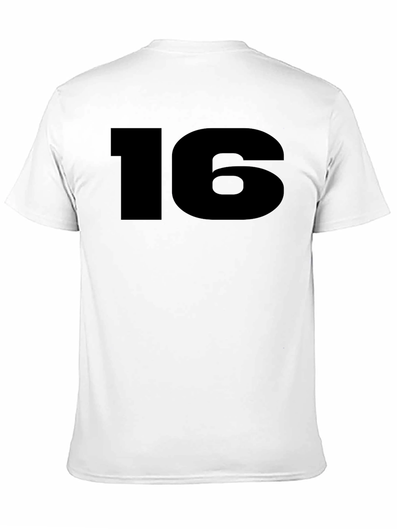 Number 16 Black T-Shirt