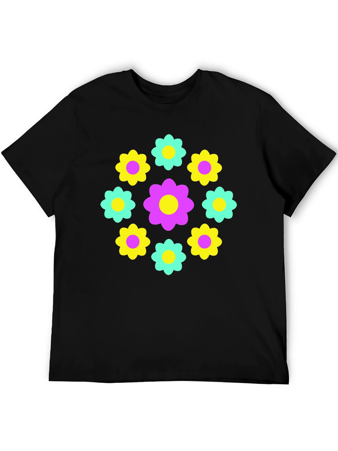 Retro Flower Power Graphic Tee