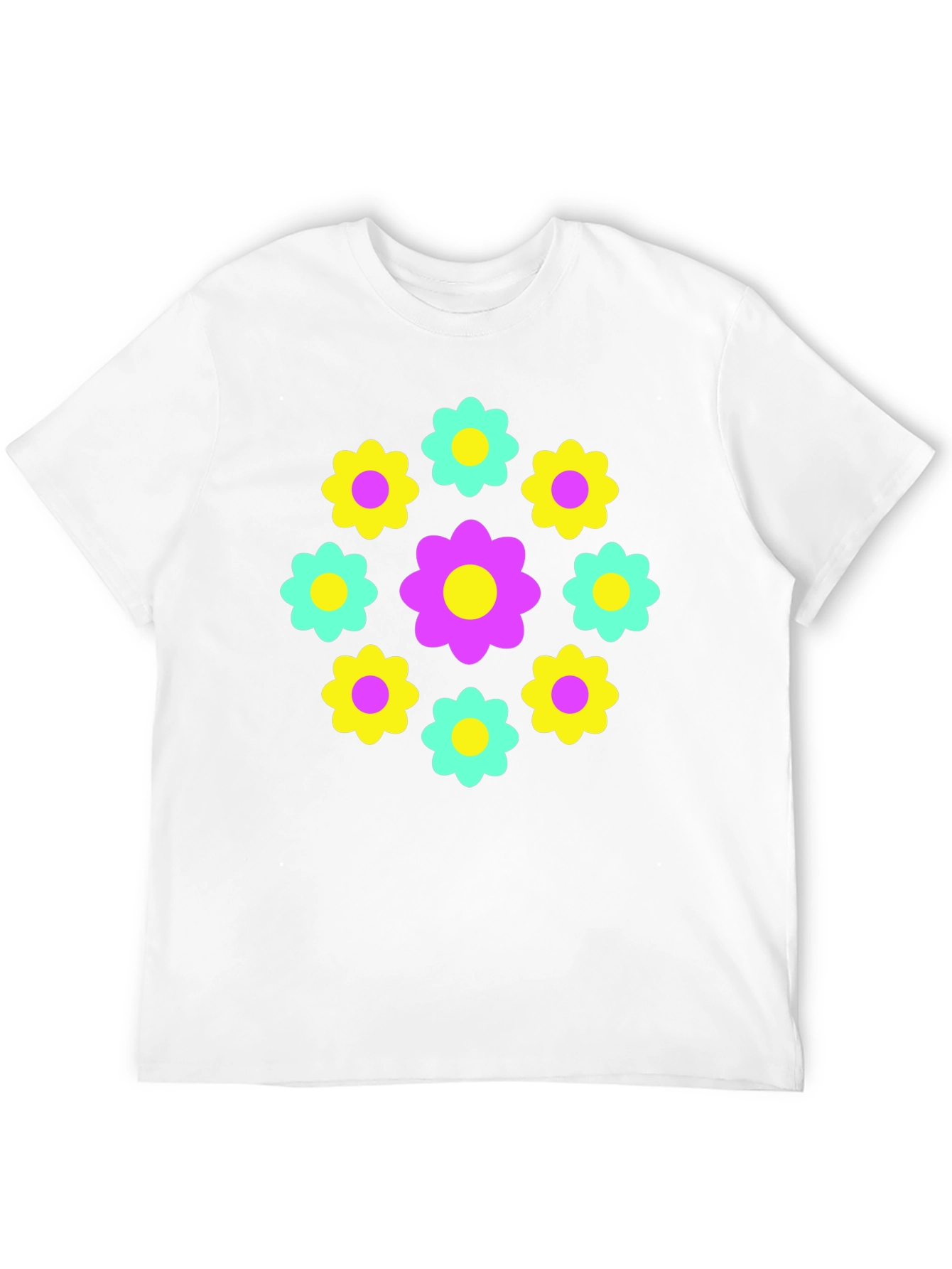 Retro Flower Power Graphic Tee