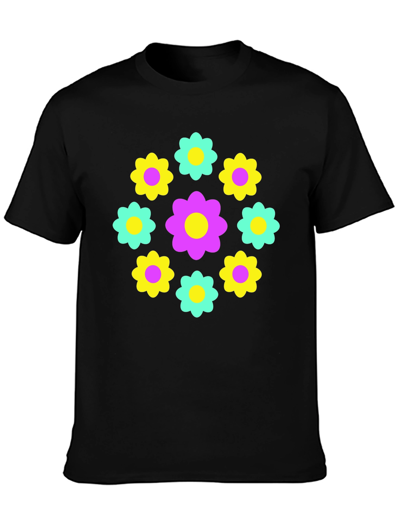 Retro Flower Power Graphic Tee