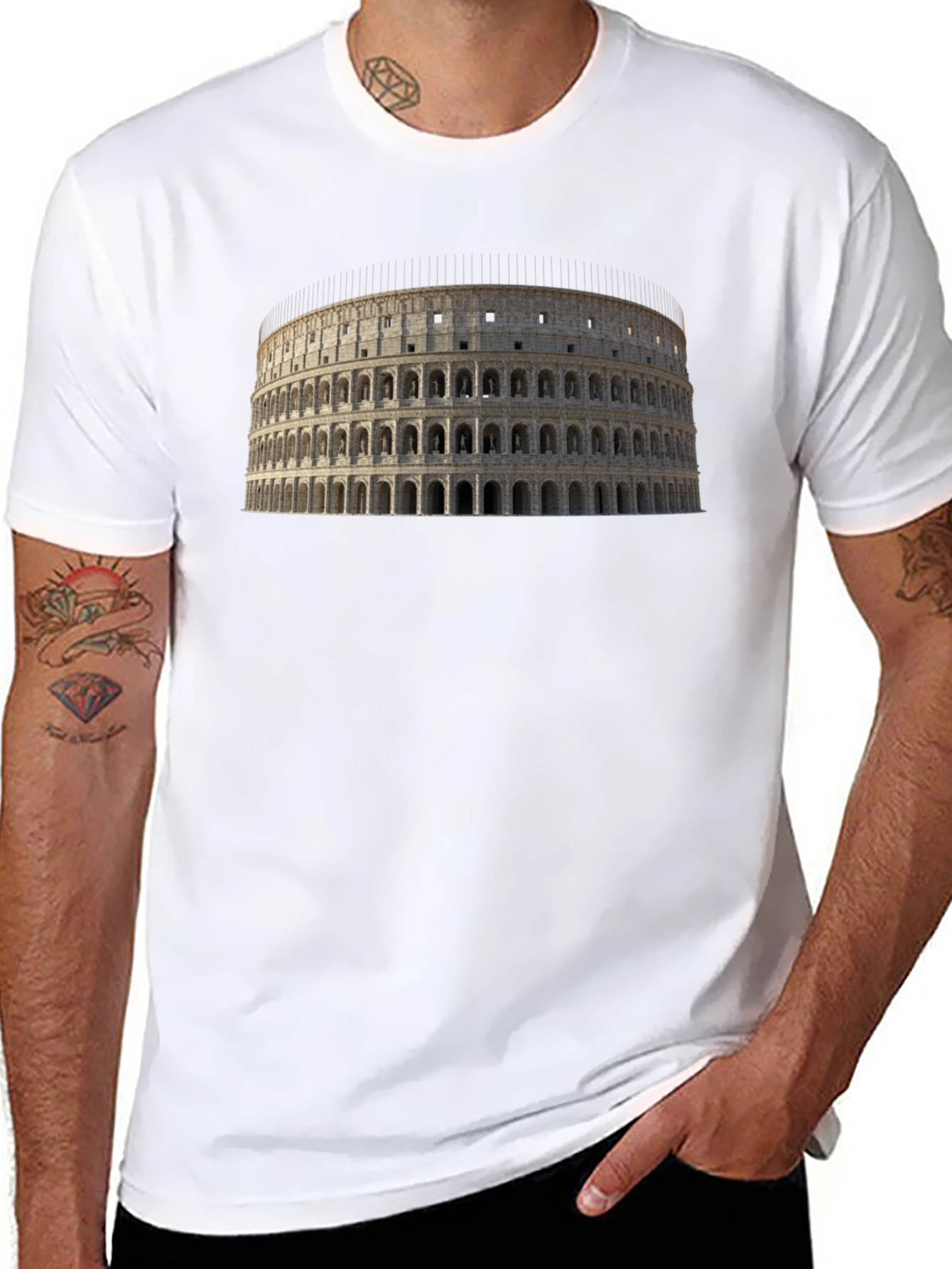 Colosseum Graphic Tee - Black Classic Fit
