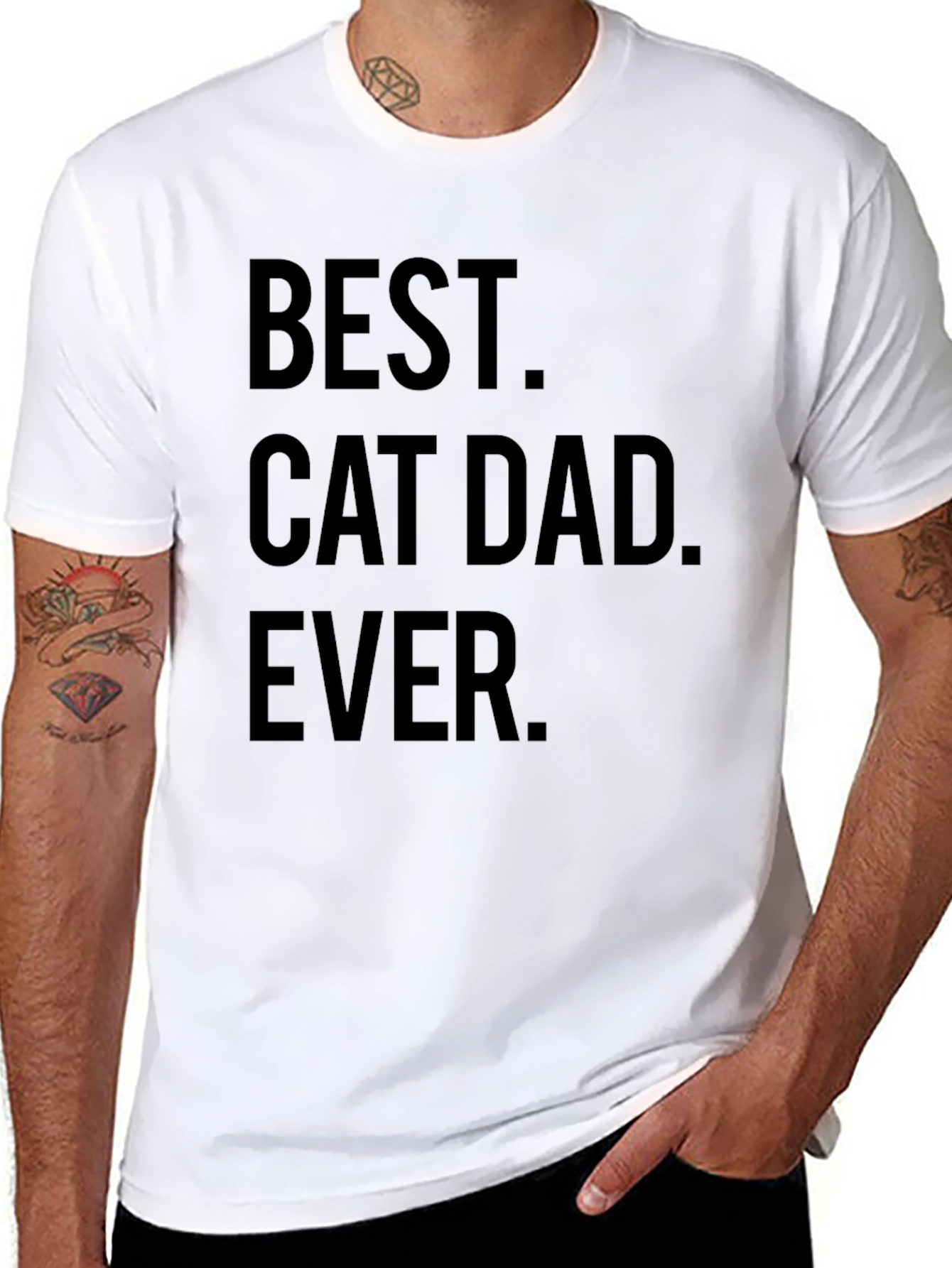 Best Cat Dad Ever Graphic Tee