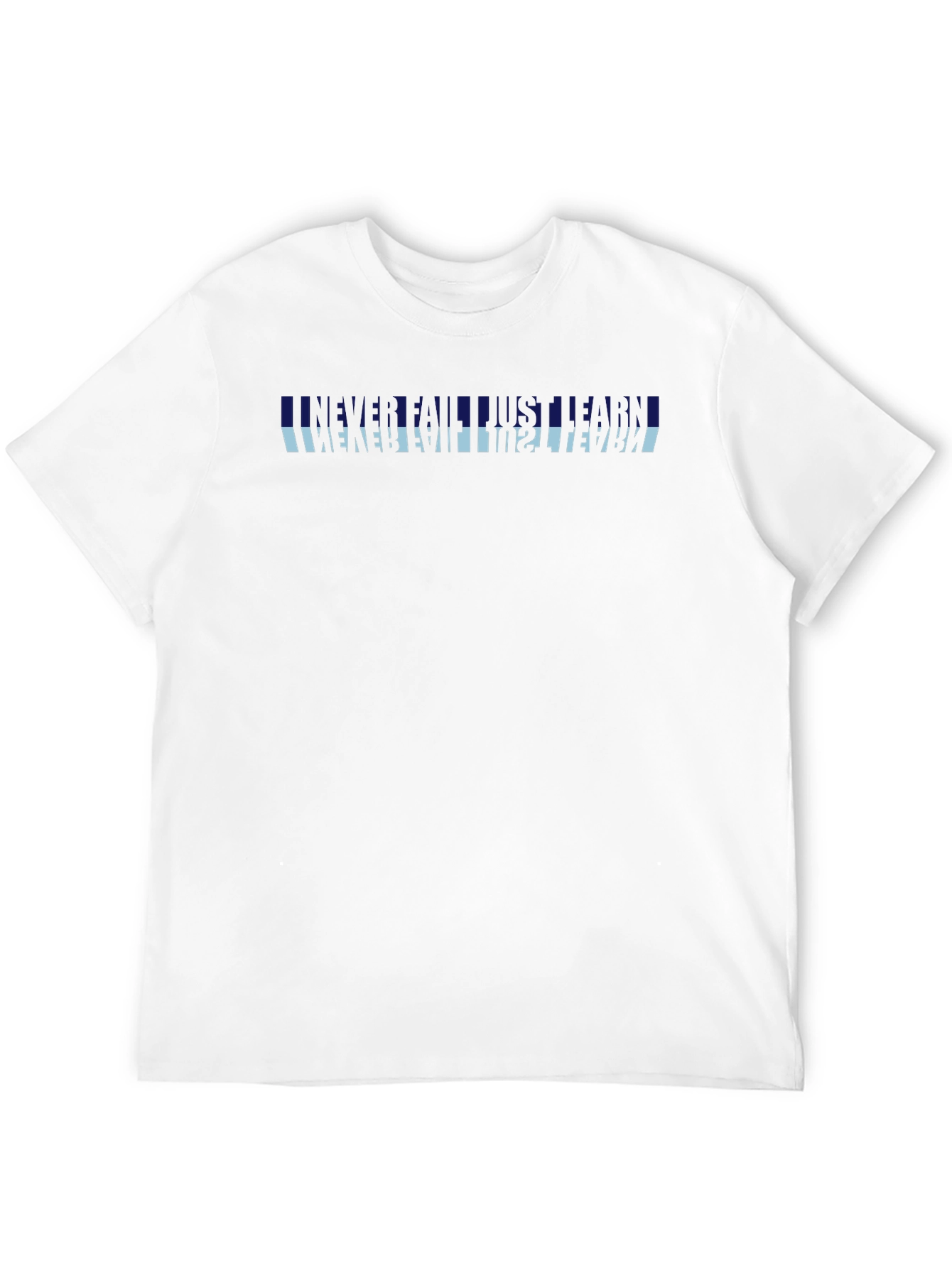 Retro Reflective Text T-Shirt - Black