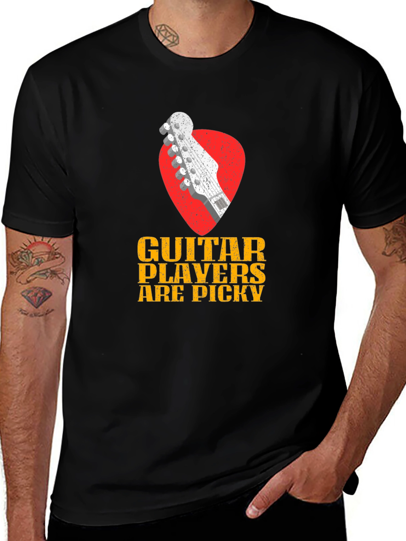 Guitar Players Are Picky Black T-Shirt