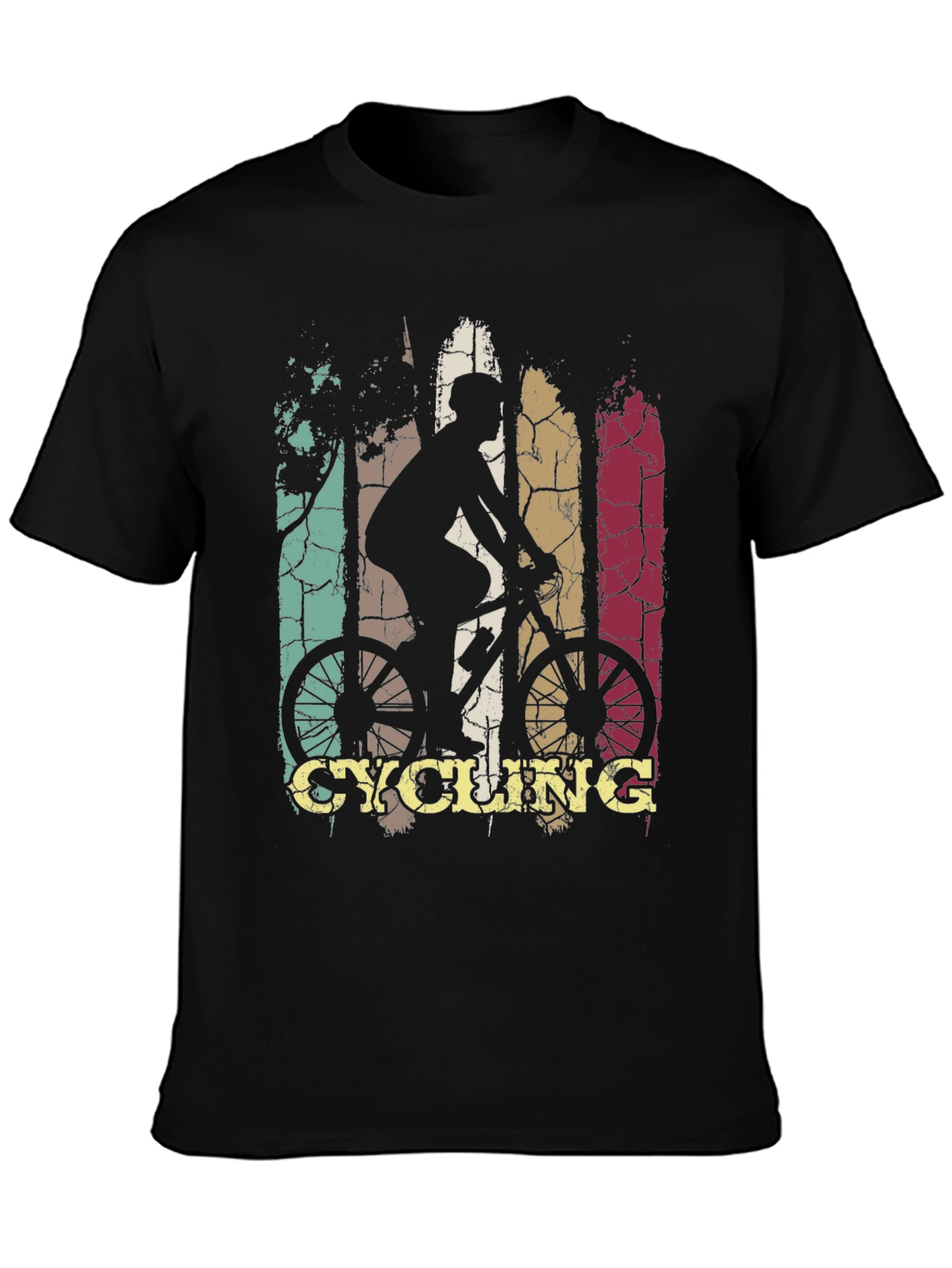 Cycling Retro Graphic Tee Shirt