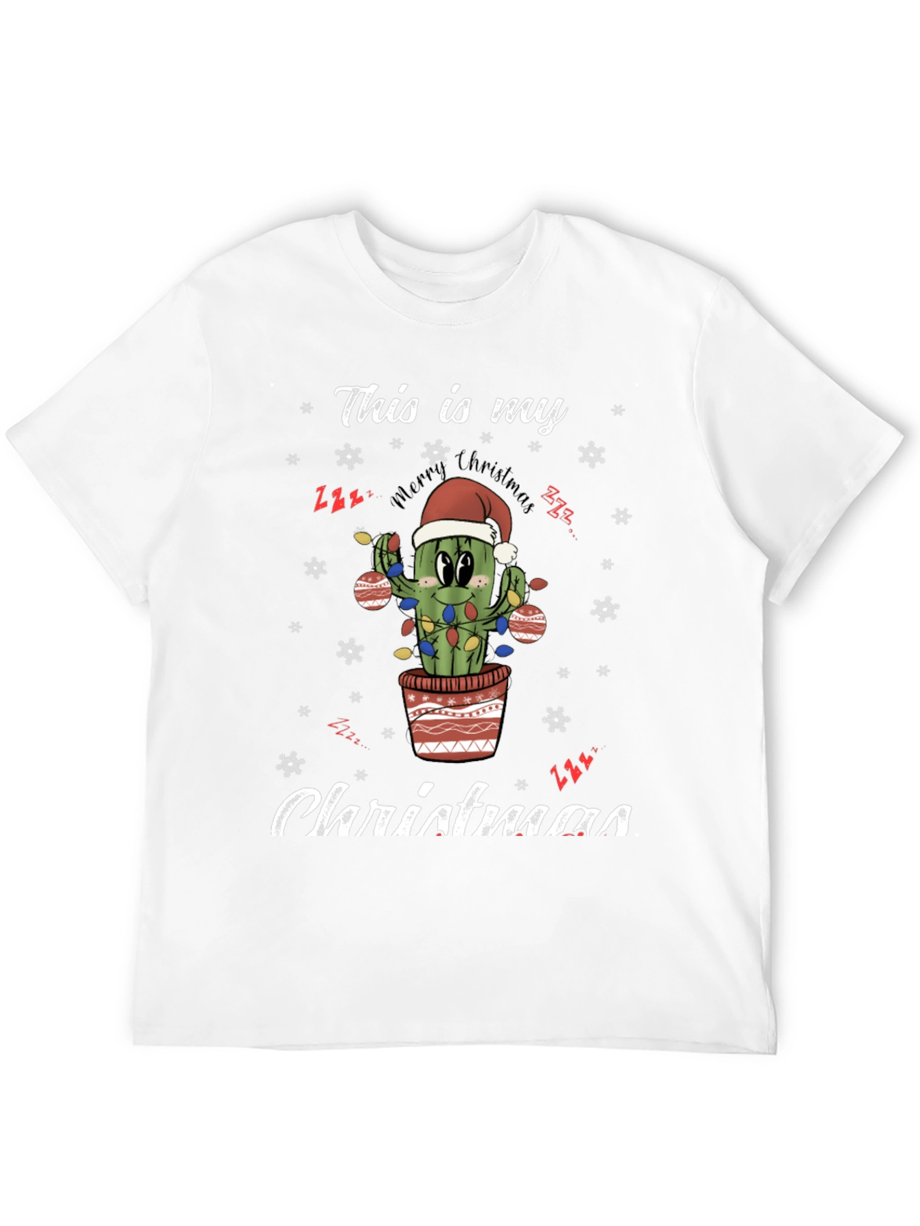 Funny Cactus Christmas T-Shirt