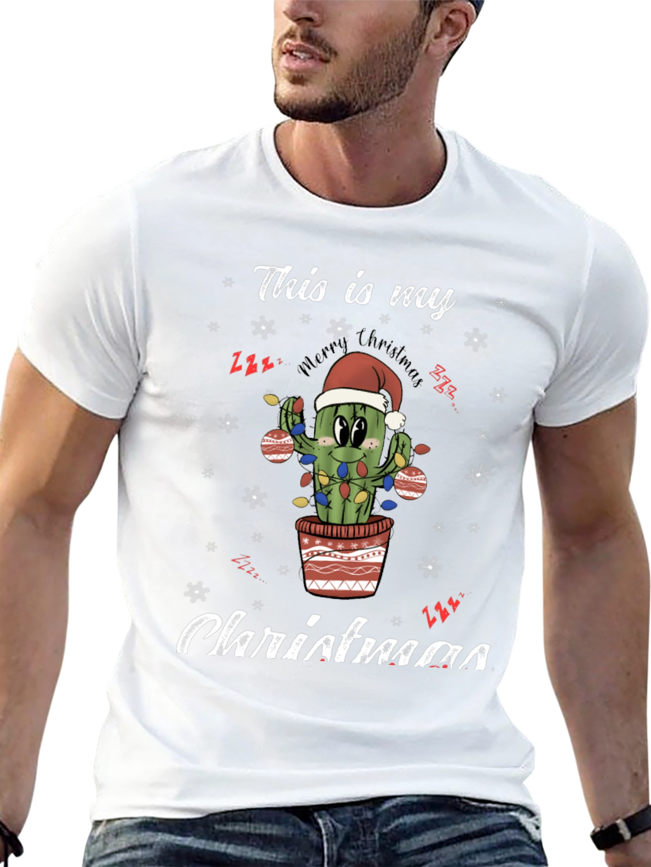 Funny Cactus Christmas T-Shirt