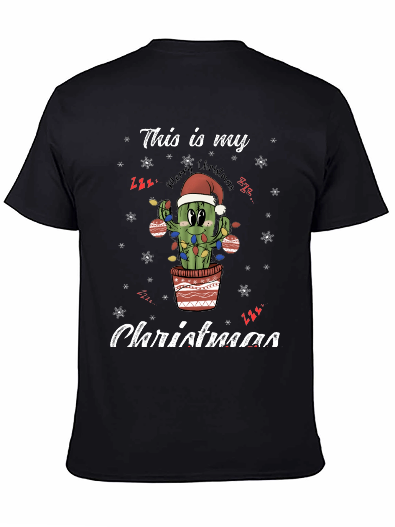 Funny Cactus Christmas T-Shirt