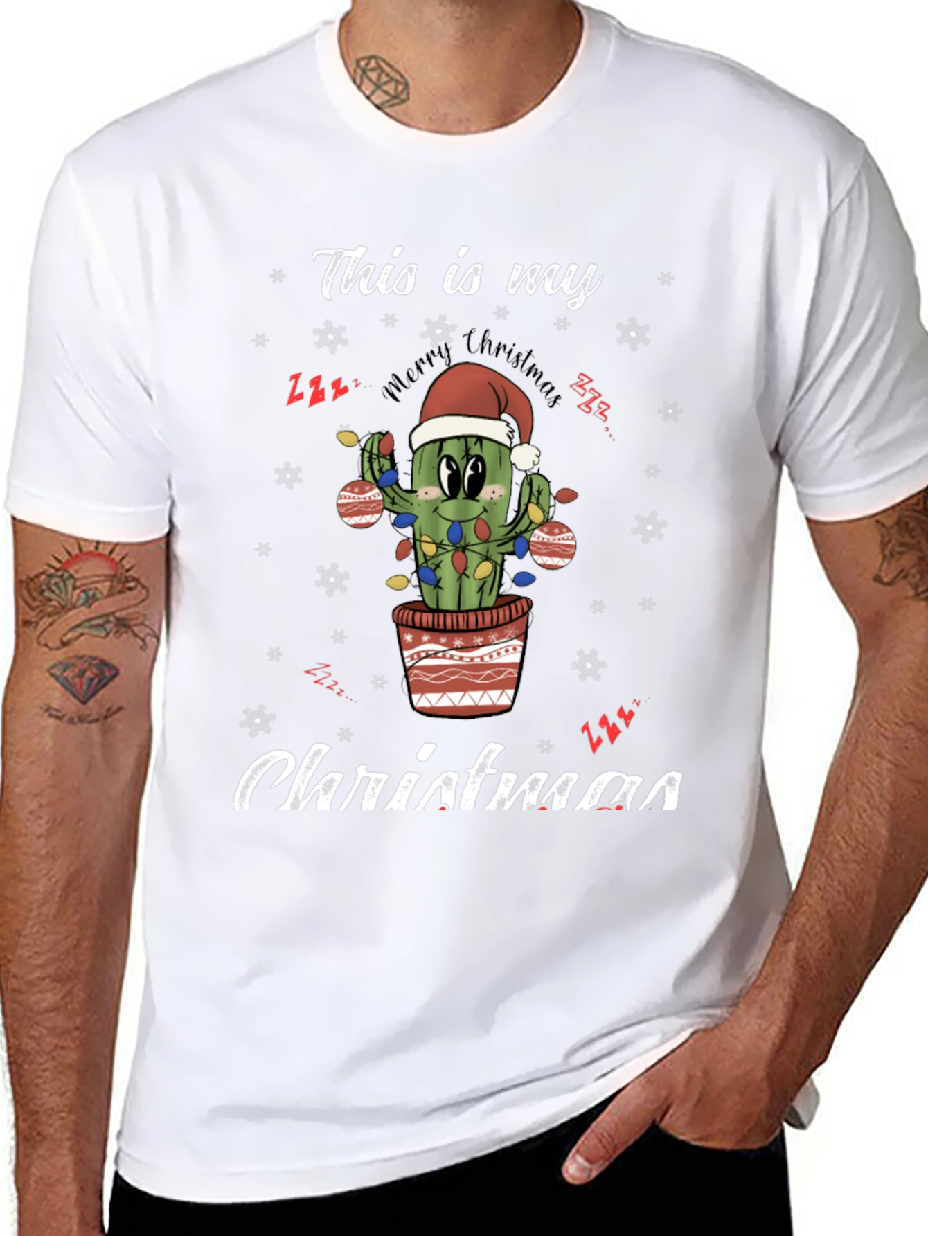 Funny Cactus Christmas T-Shirt