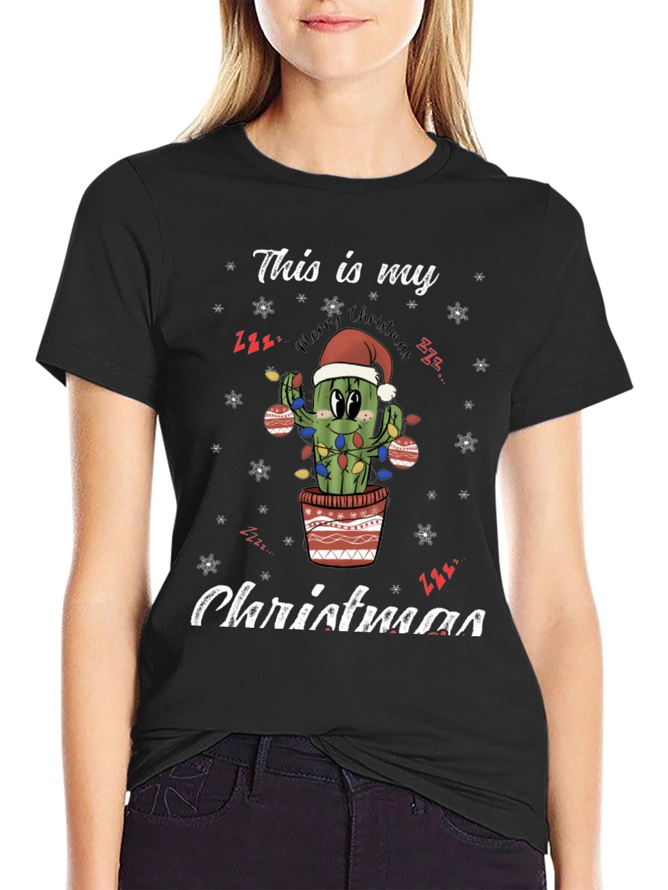 Funny Cactus Christmas T-Shirt