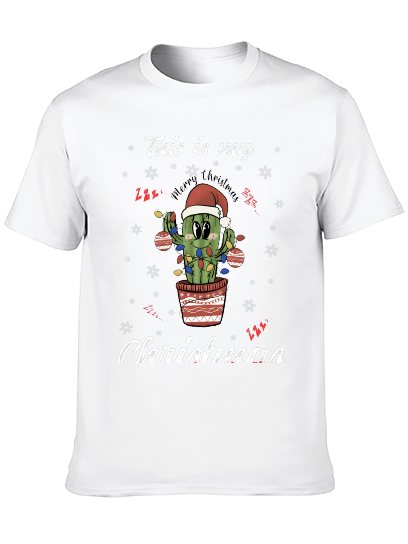 Funny Cactus Christmas T-Shirt