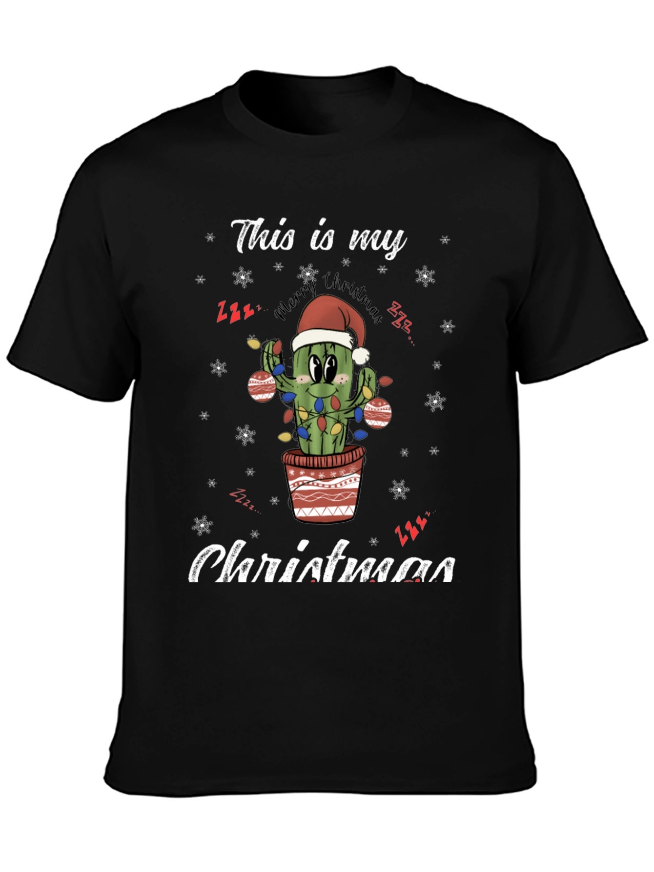 Funny Cactus Christmas T-Shirt