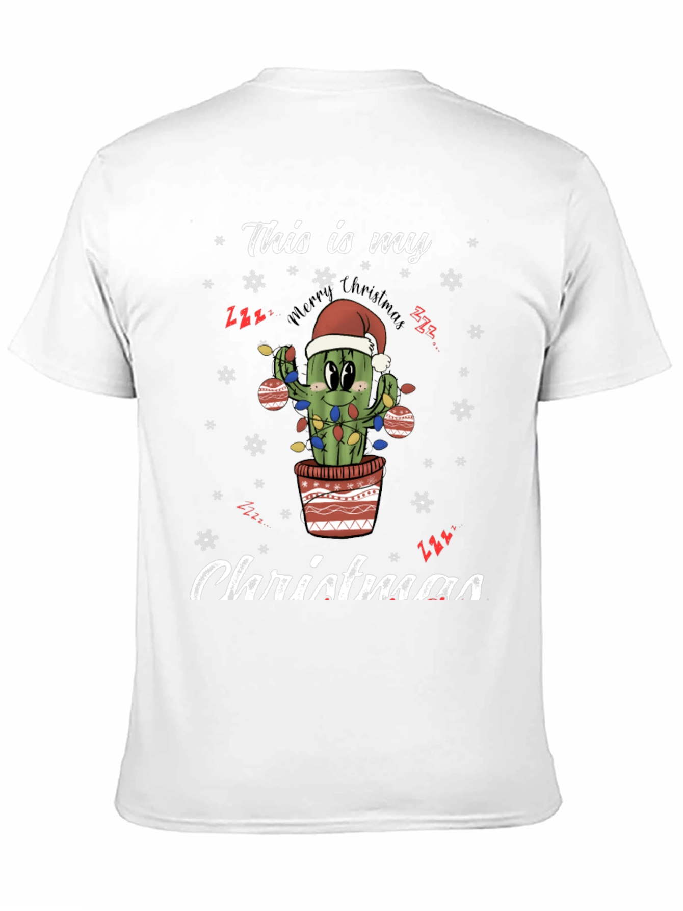 Funny Cactus Christmas T-Shirt