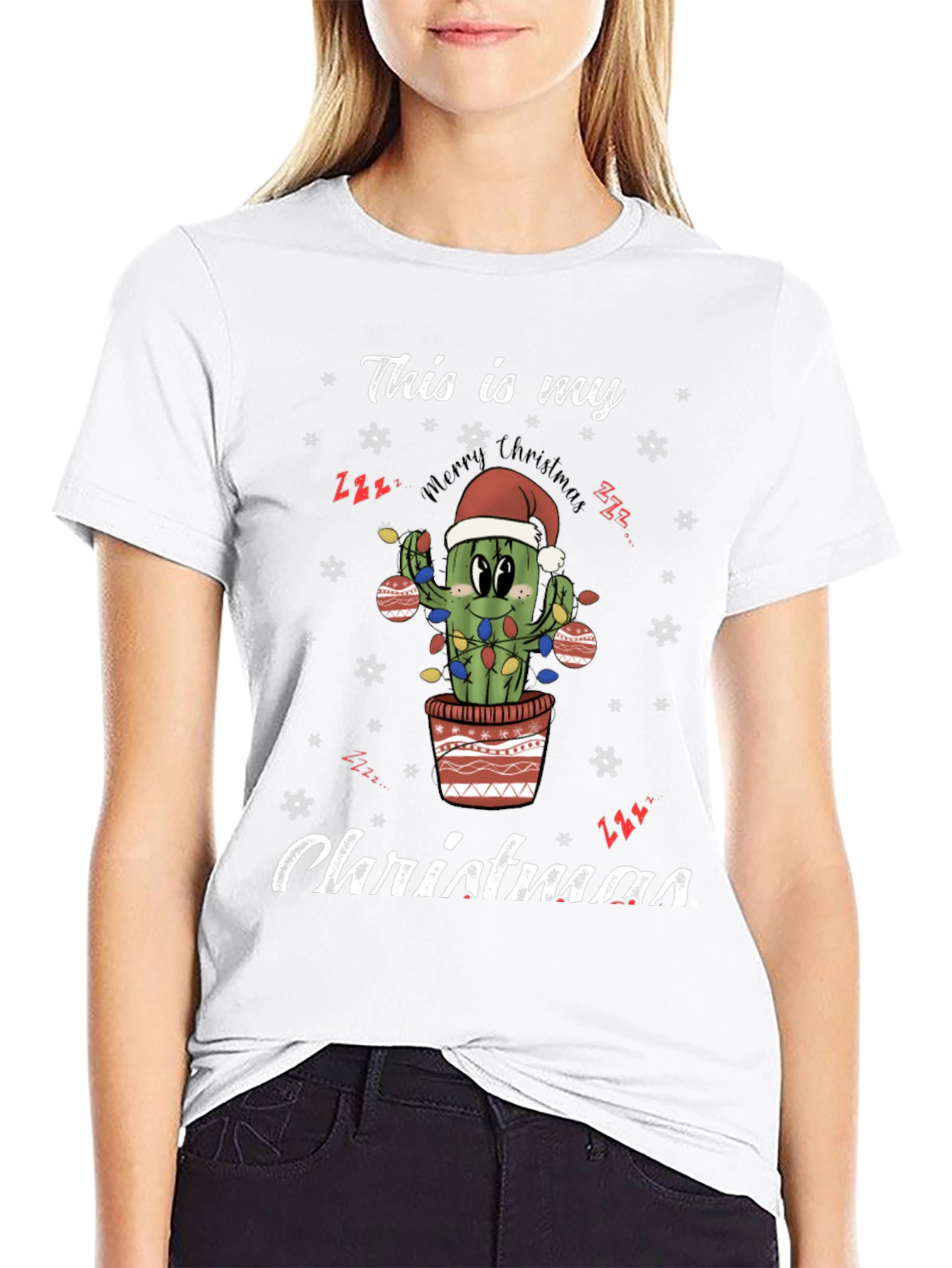 Funny Cactus Christmas T-Shirt
