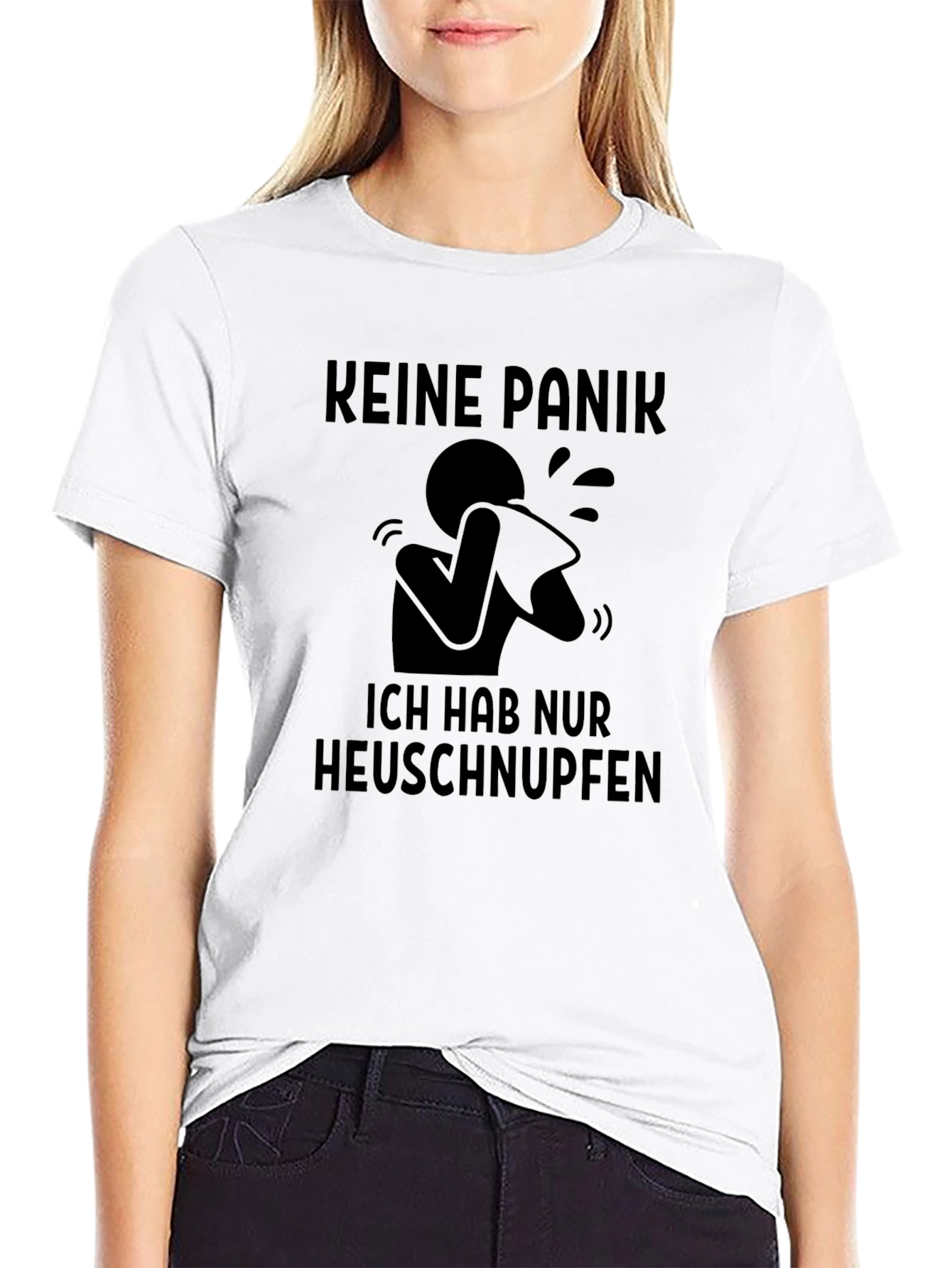 Keine Panik! Heuschnupfen Black Graphic Tee