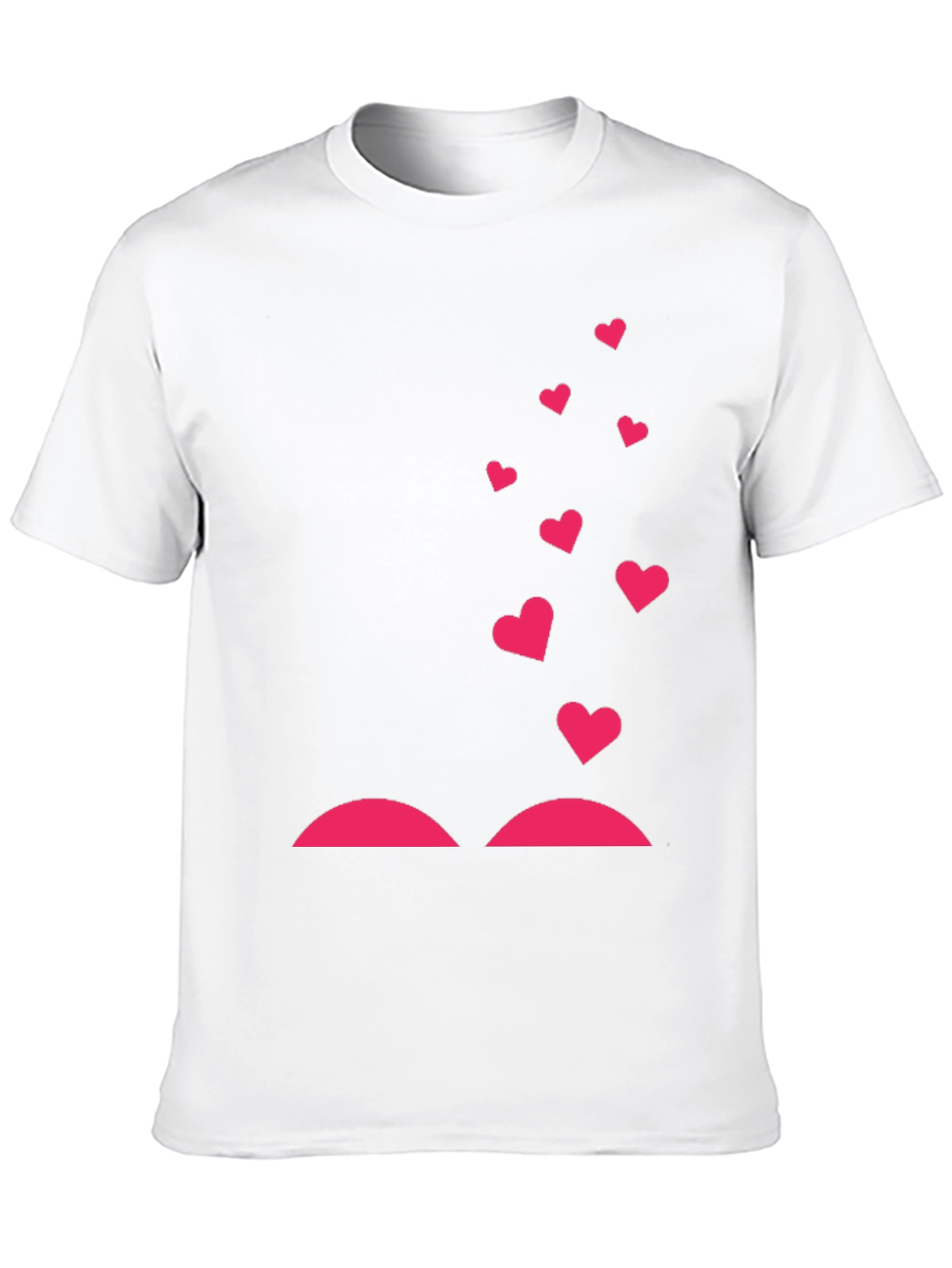Heart Lift Graphic Tee - Black Cotton T-Shirt