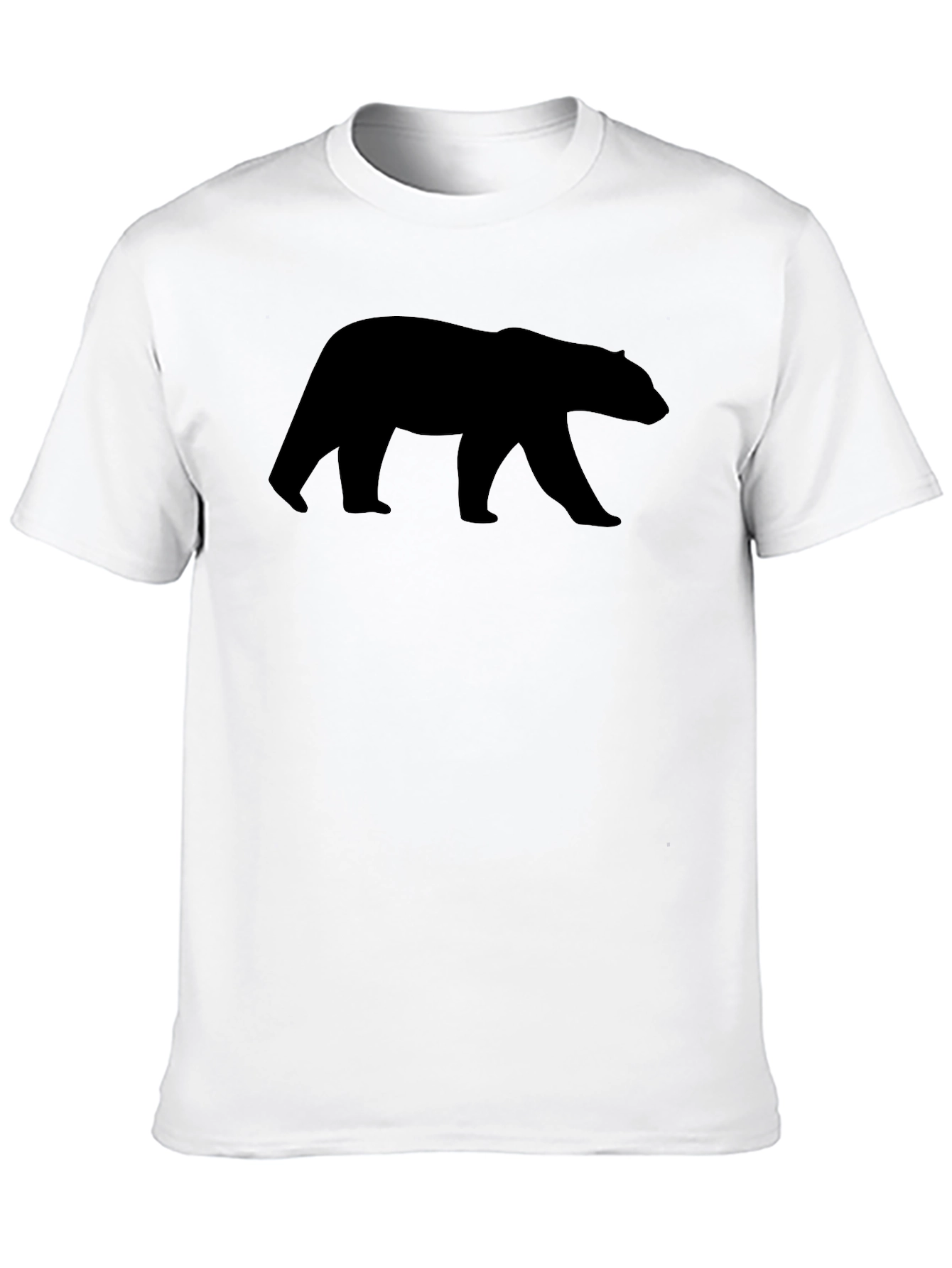 Mens Black Bear Graphic T-Shirt