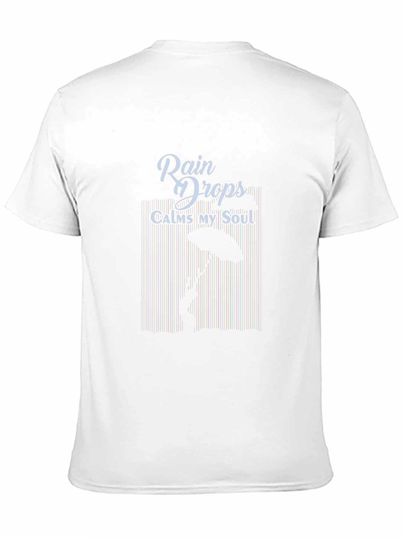 Rain Drops Calms My Soul Black T-Shirt
