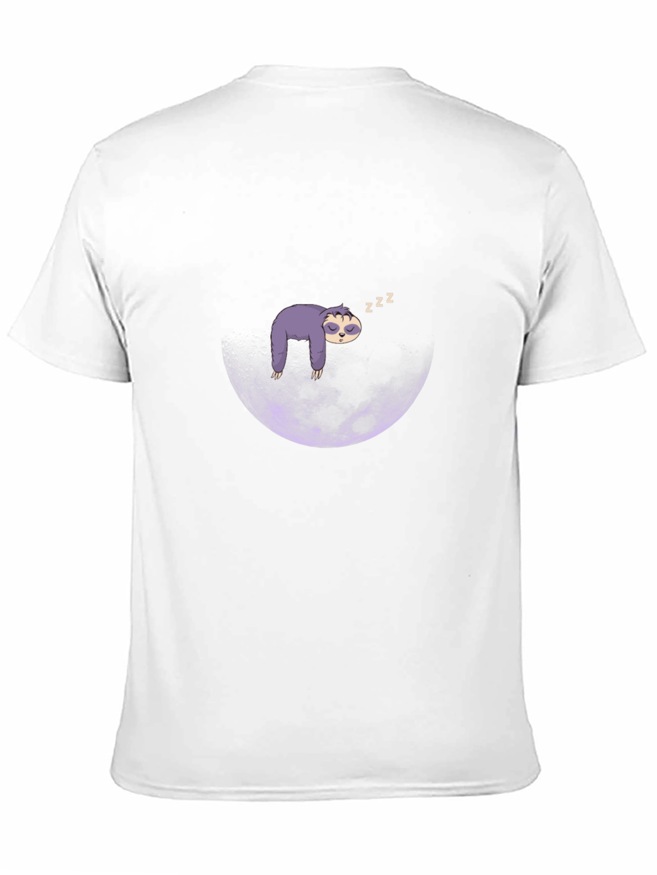 Sloth Moon Sleep T-Shirt - Mens Black Graphic Tee
