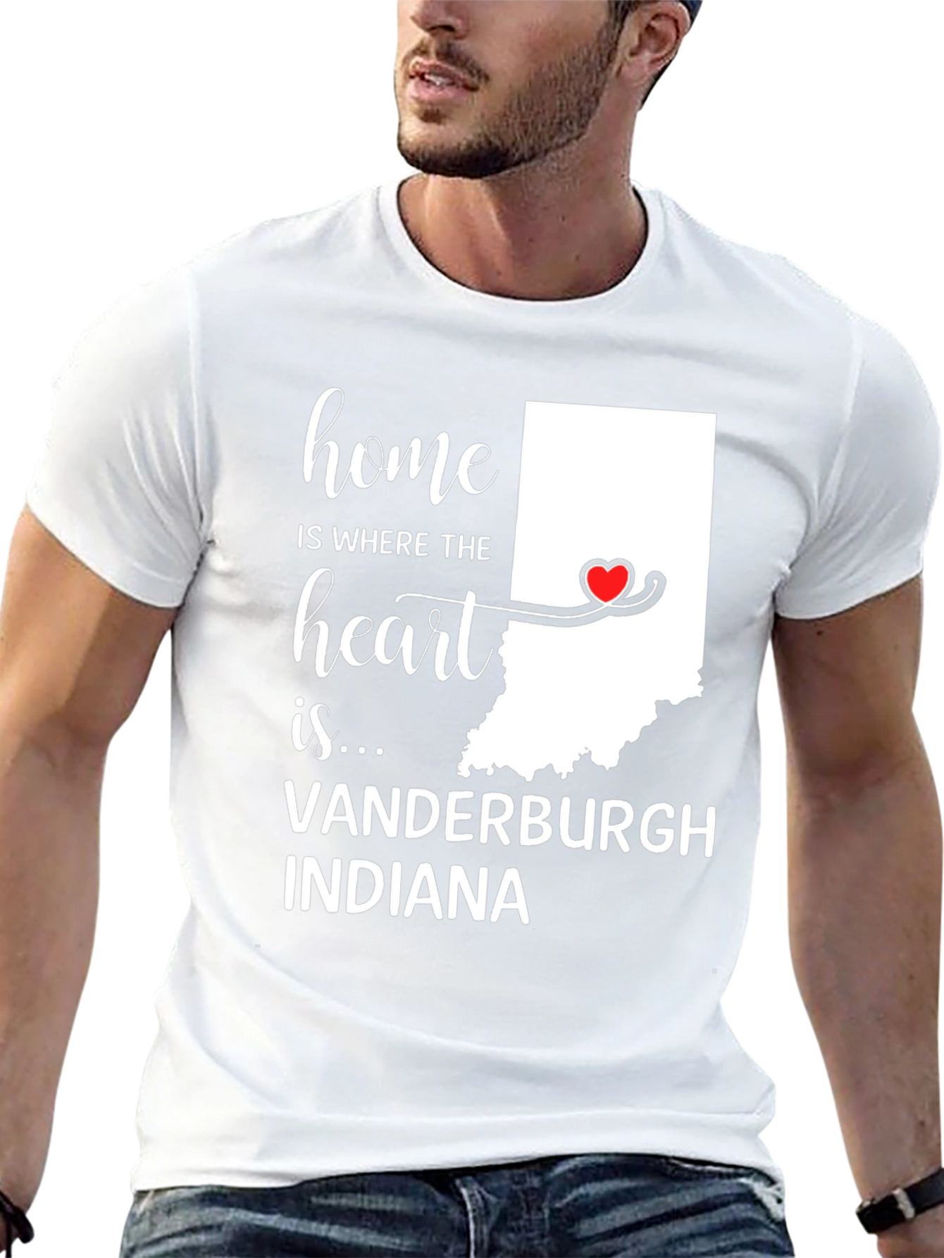 Home Is Where The Heart Is Indiana T-Shirt