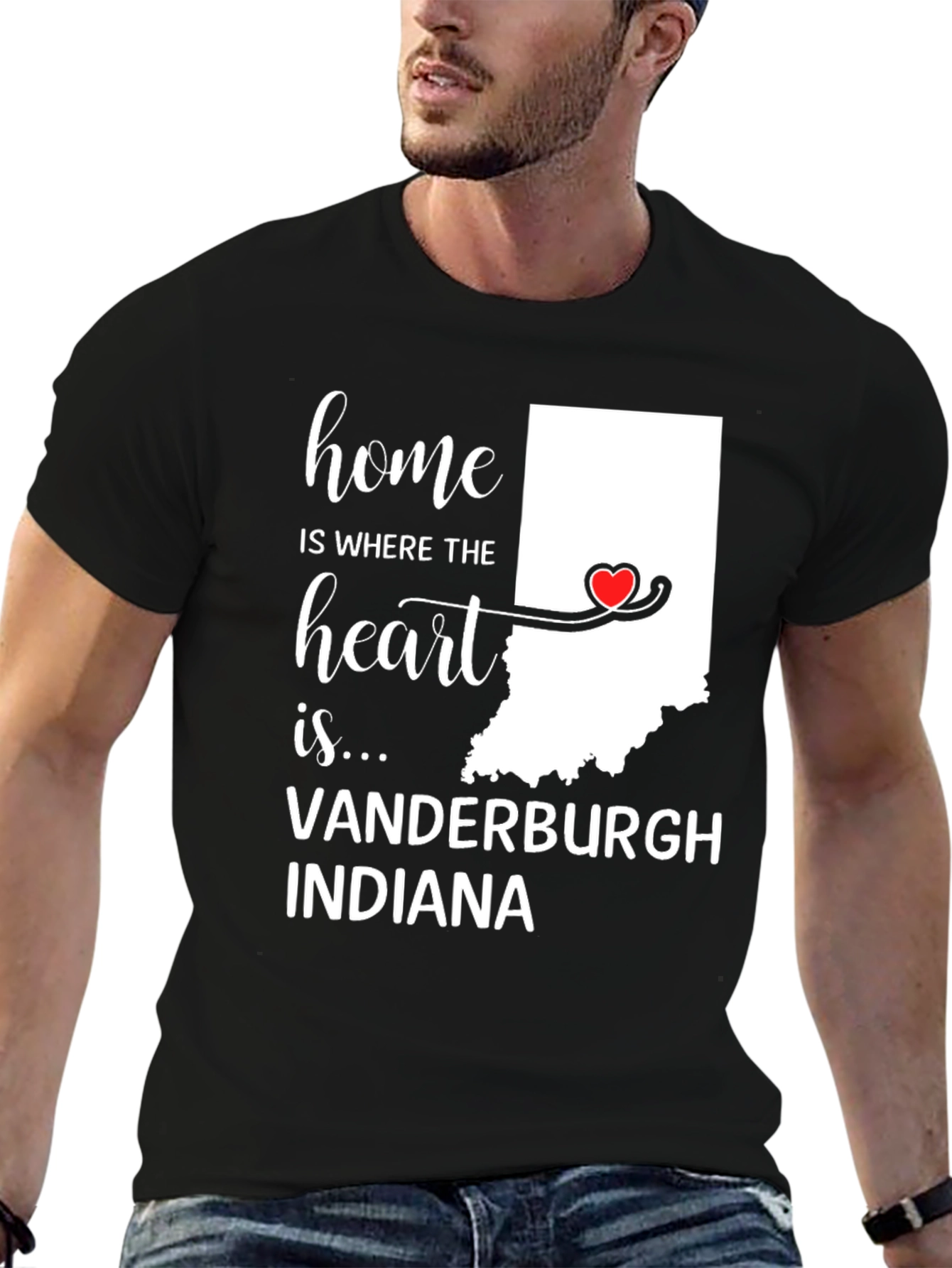 Home Is Where The Heart Is Indiana T-Shirt
