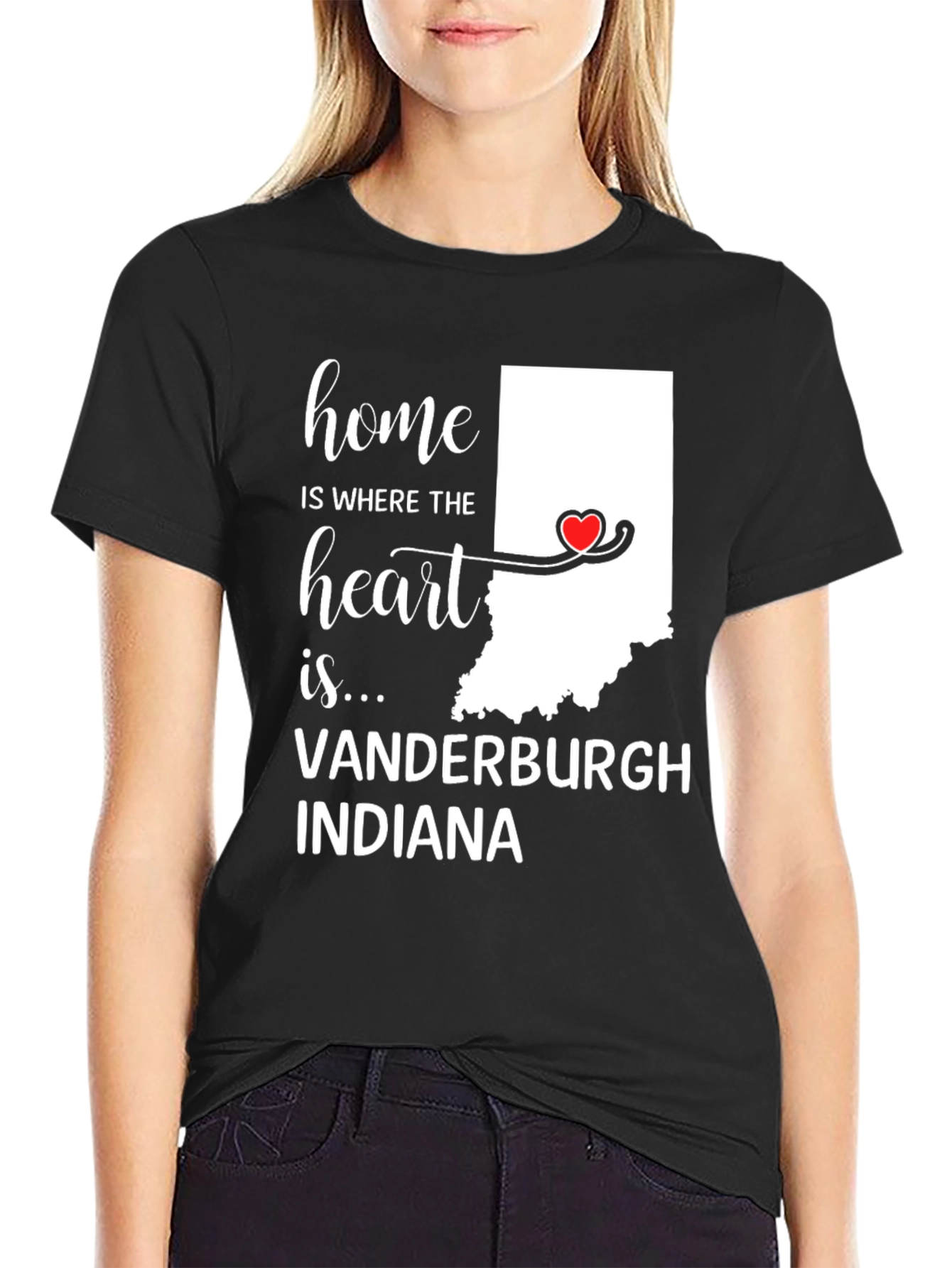 Home Is Where The Heart Is Indiana T-Shirt