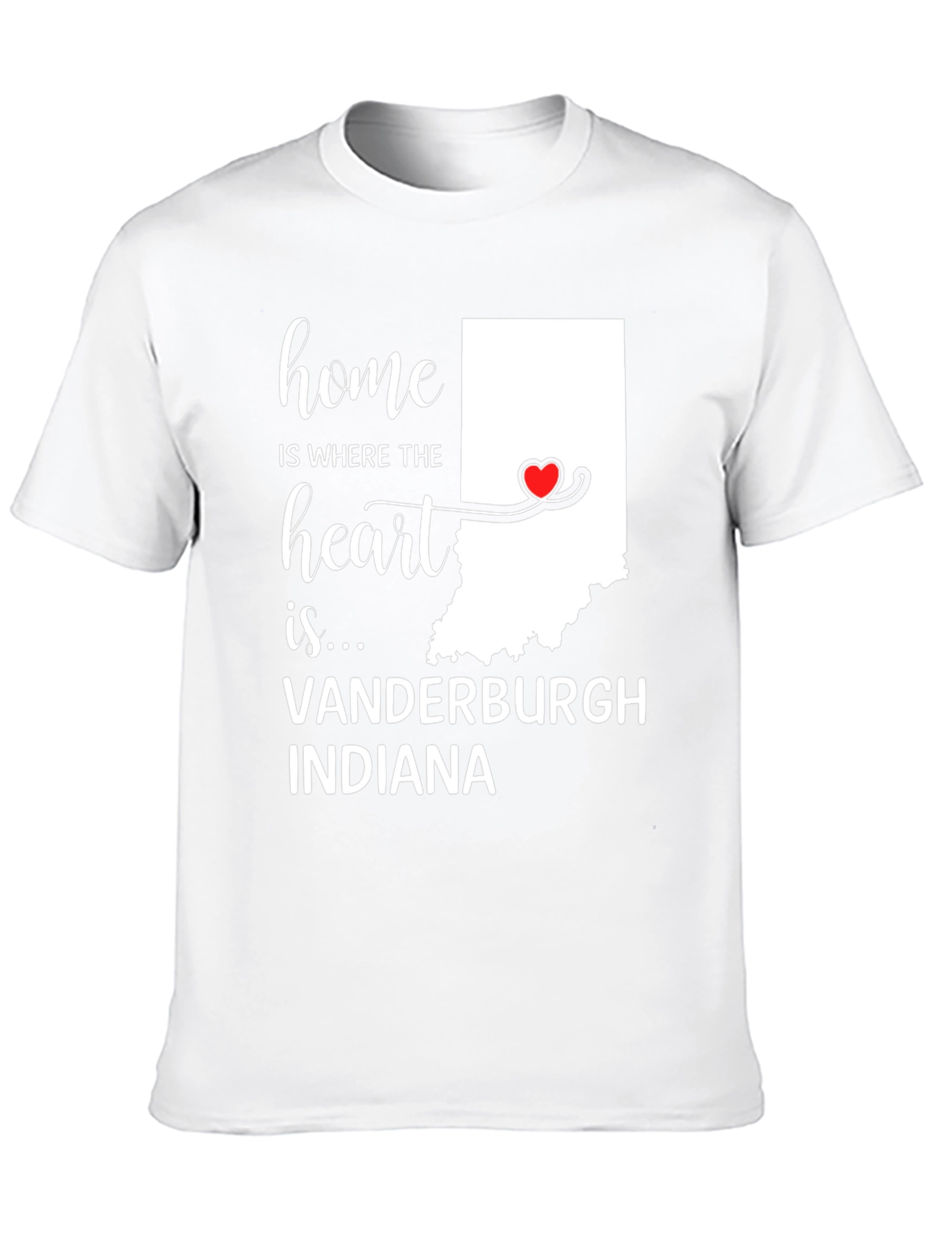 Home Is Where The Heart Is Indiana T-Shirt