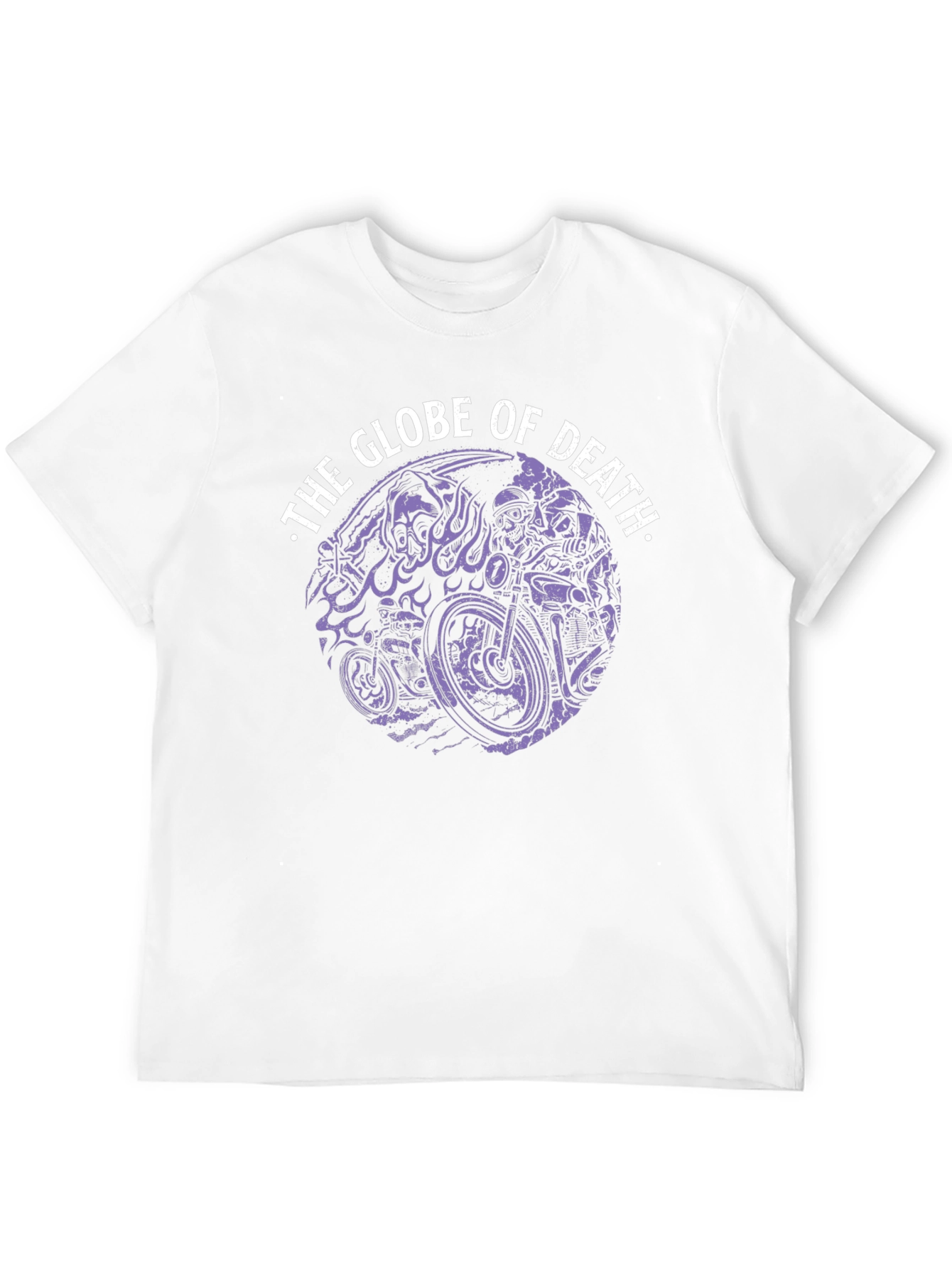 Globe of Death Graphic Tee - Black Cotton Blend