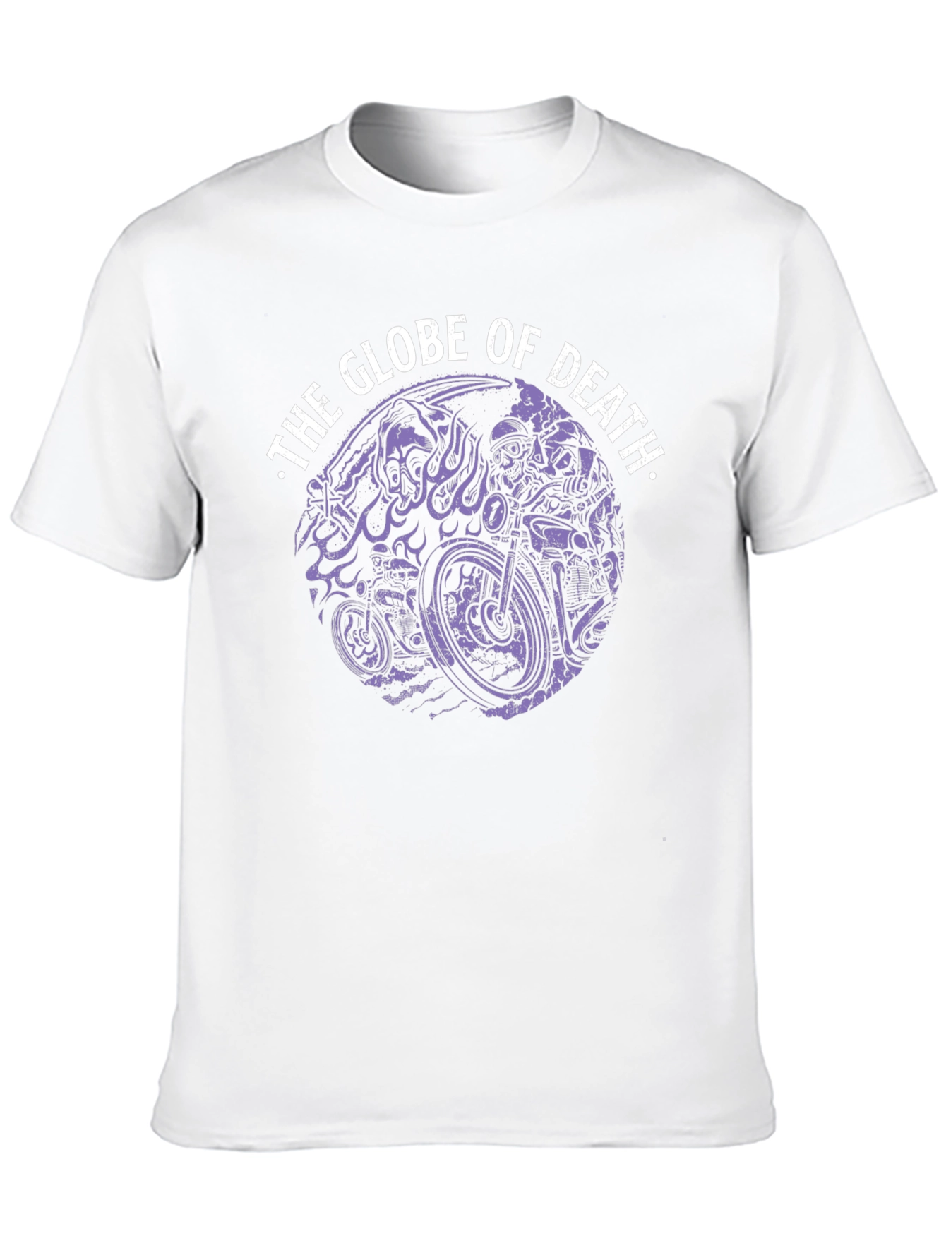 Globe of Death Graphic Tee - Black Cotton Blend