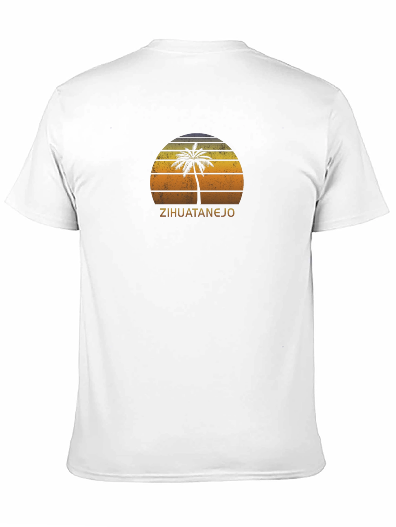 Zihuatanejo Palm Tree Sunset T-Shirt