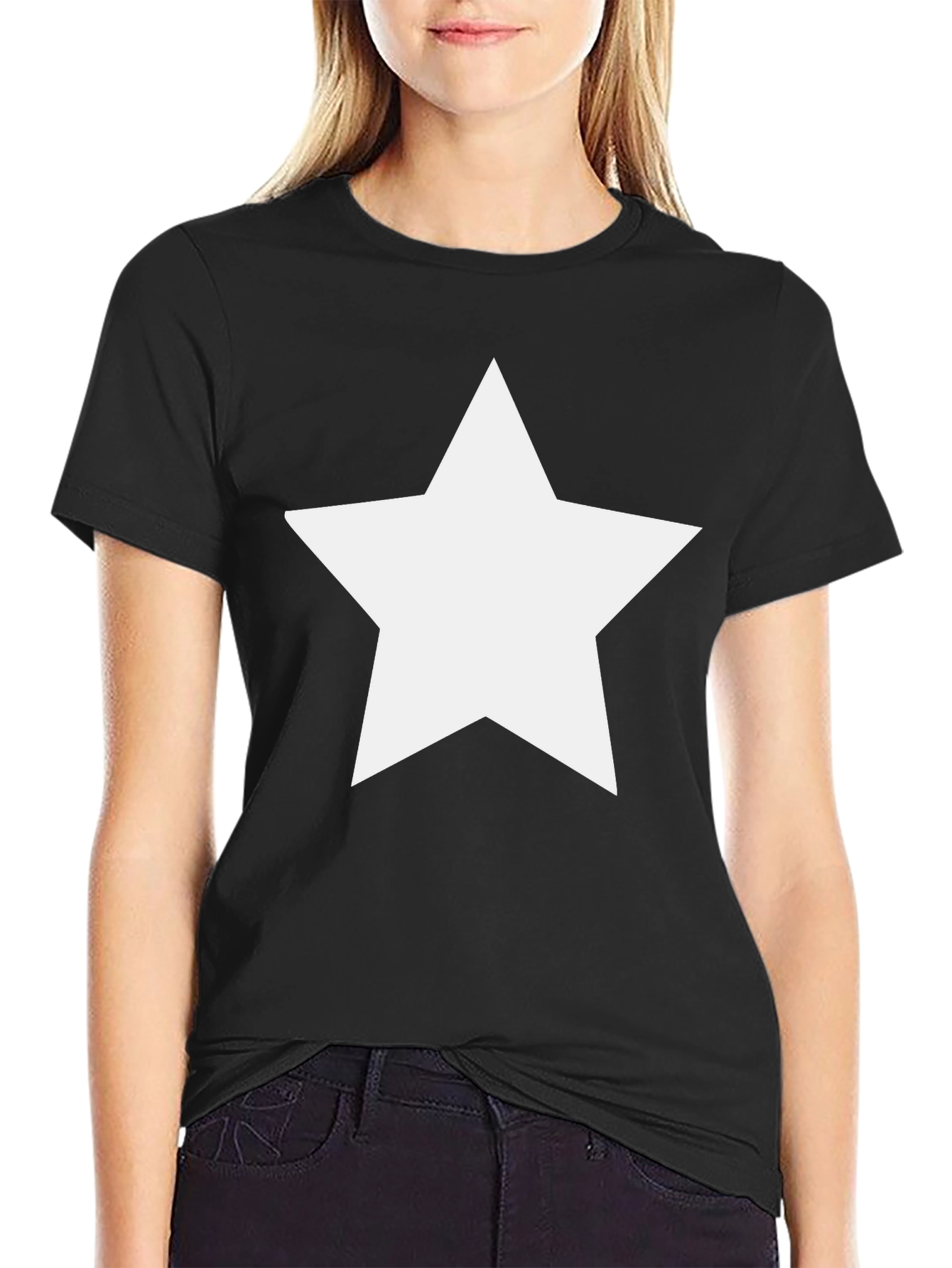 Bold Star Graphic Black T-Shirt