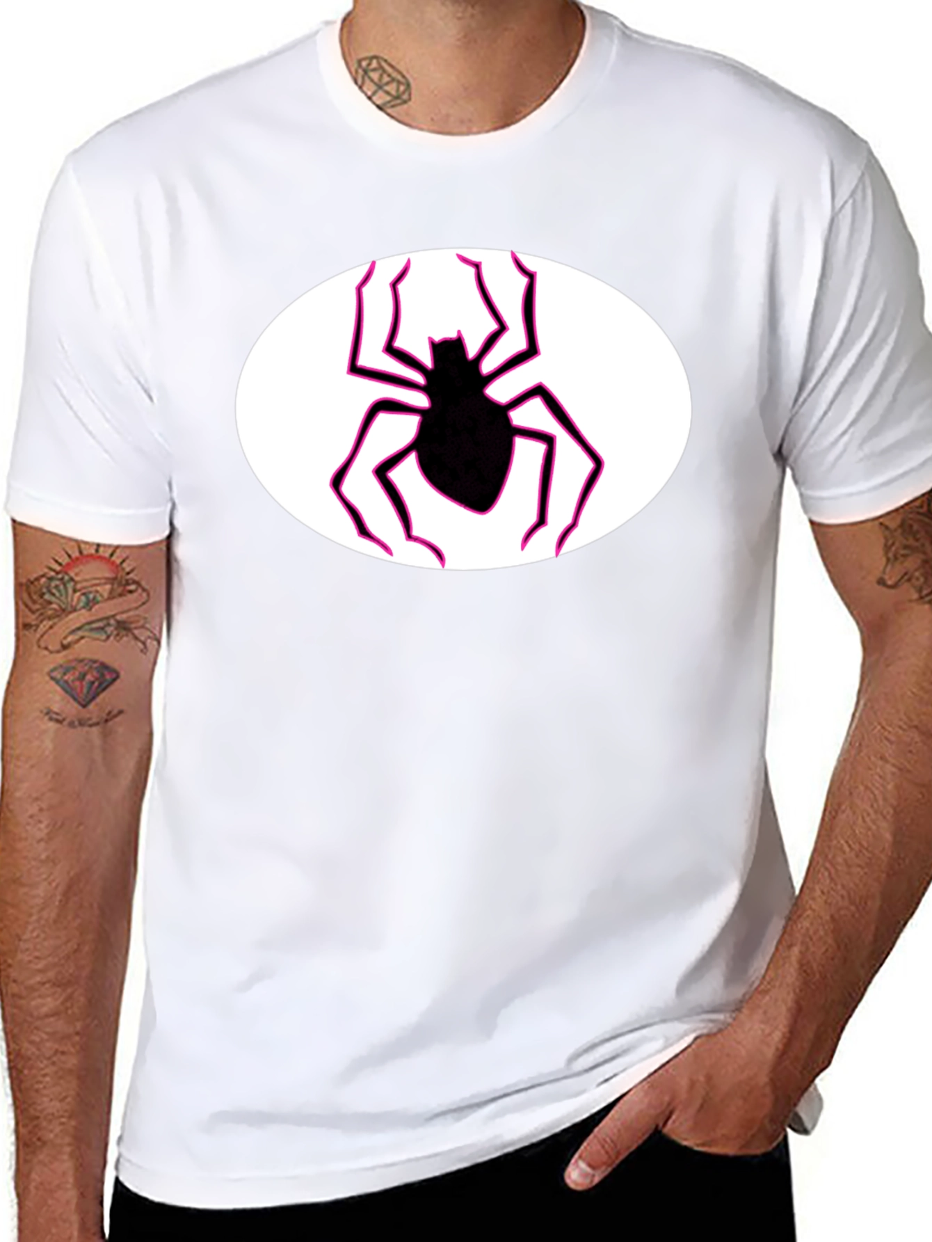 Spider Graphic Black Tee