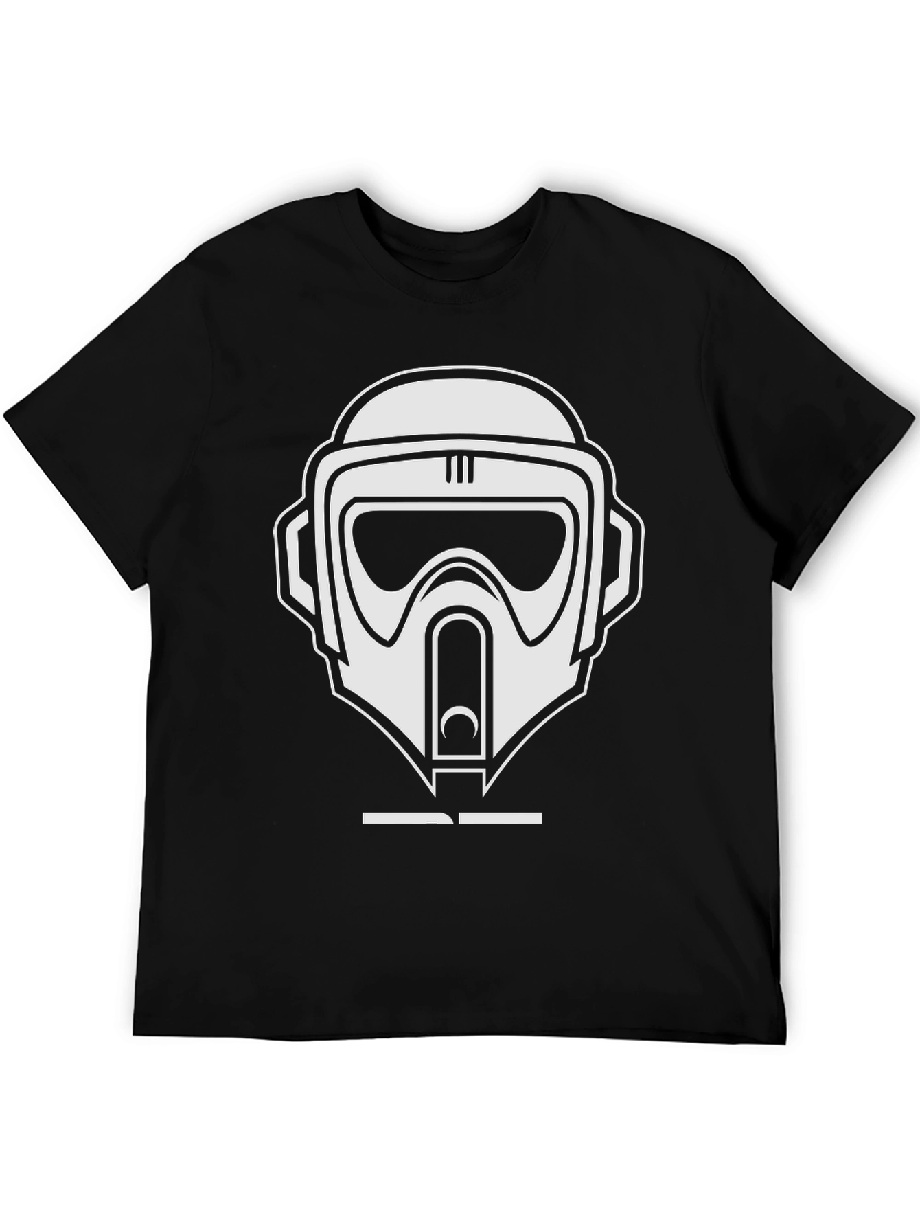 Star Wars Scout Trooper Helmet Black T-Shirt