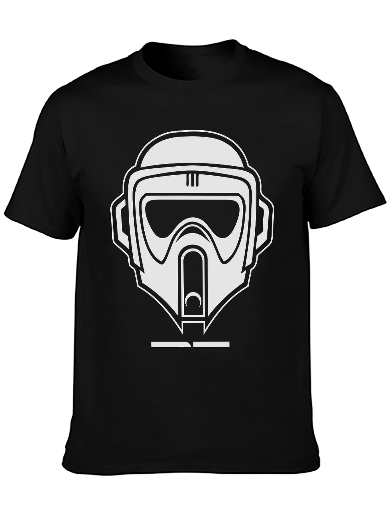 Star Wars Scout Trooper Helmet Black T-Shirt