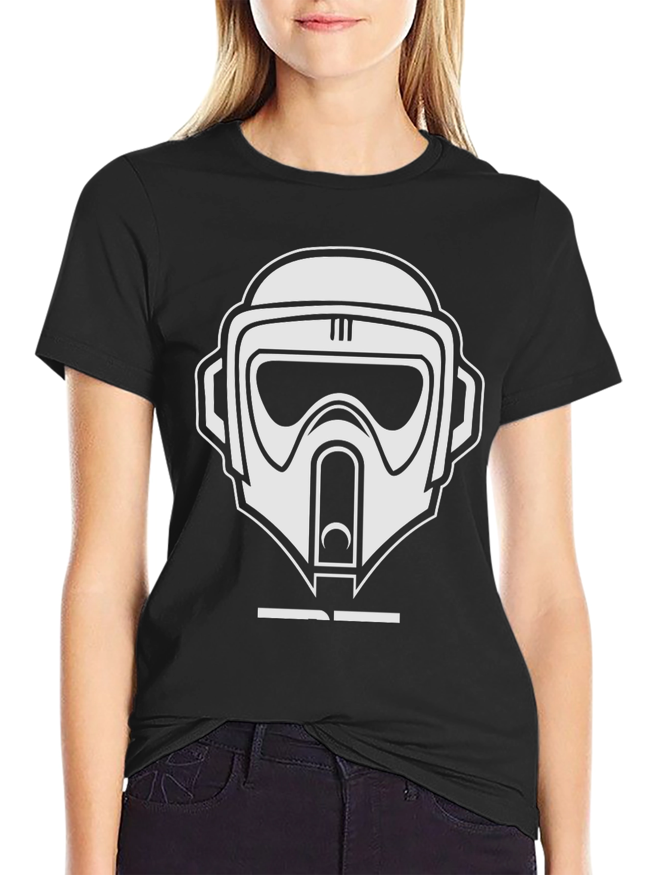 Star Wars Scout Trooper Helmet Black T-Shirt