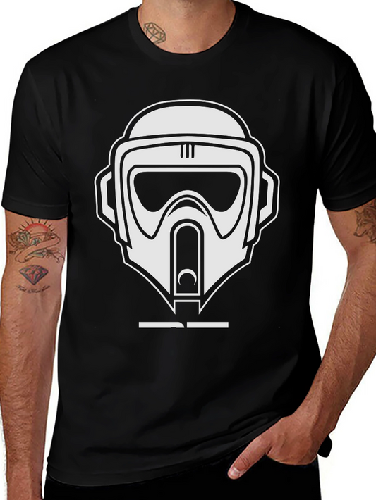 Star Wars Scout Trooper Helmet Black T-Shirt
