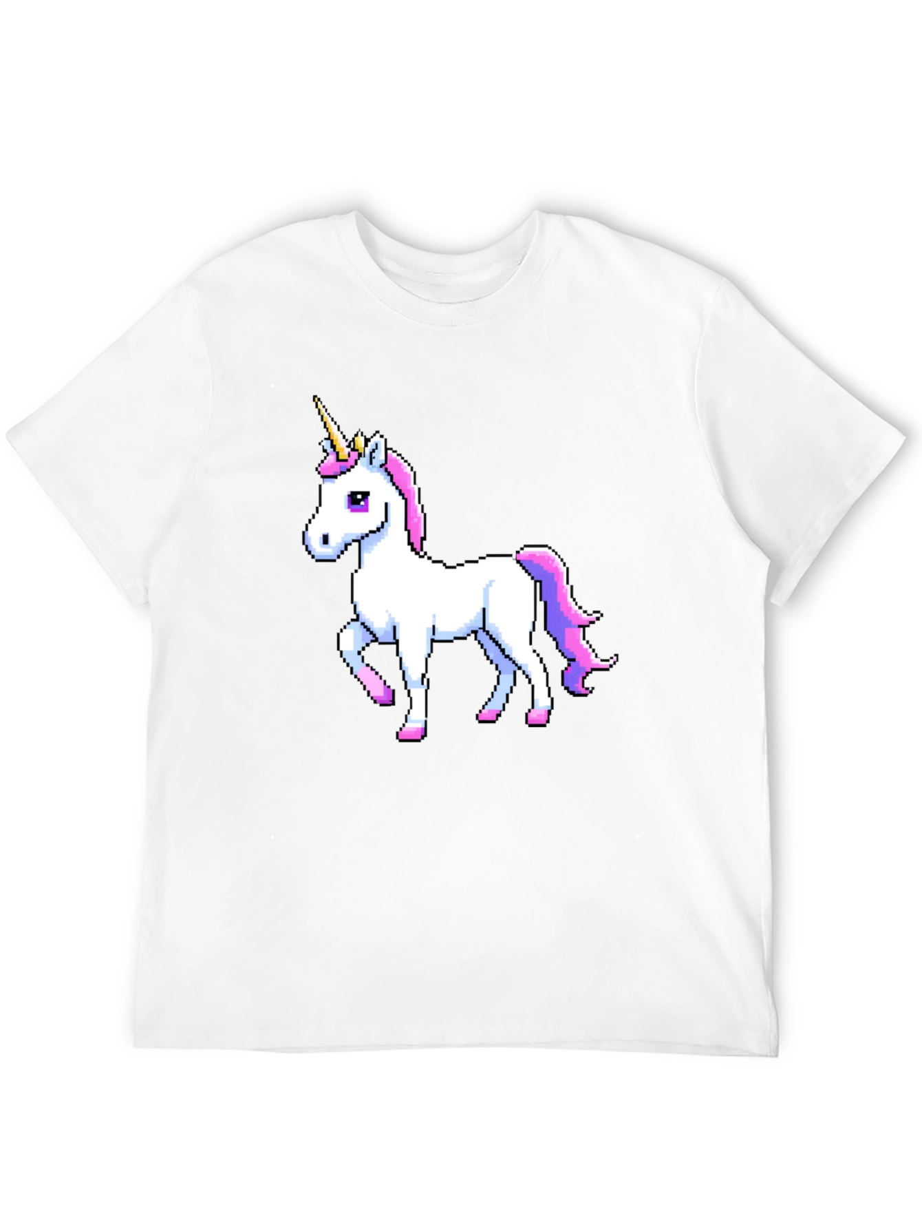 Pixel Unicorn Black T-Shirt