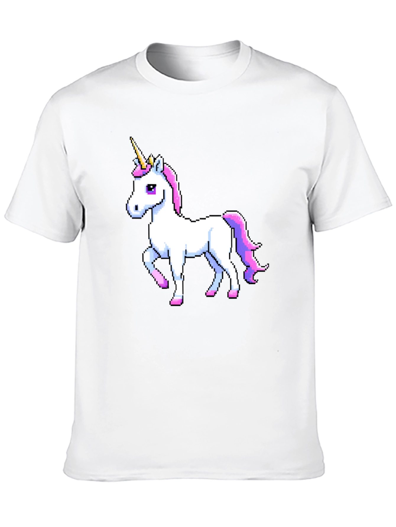 Pixel Unicorn Black T-Shirt