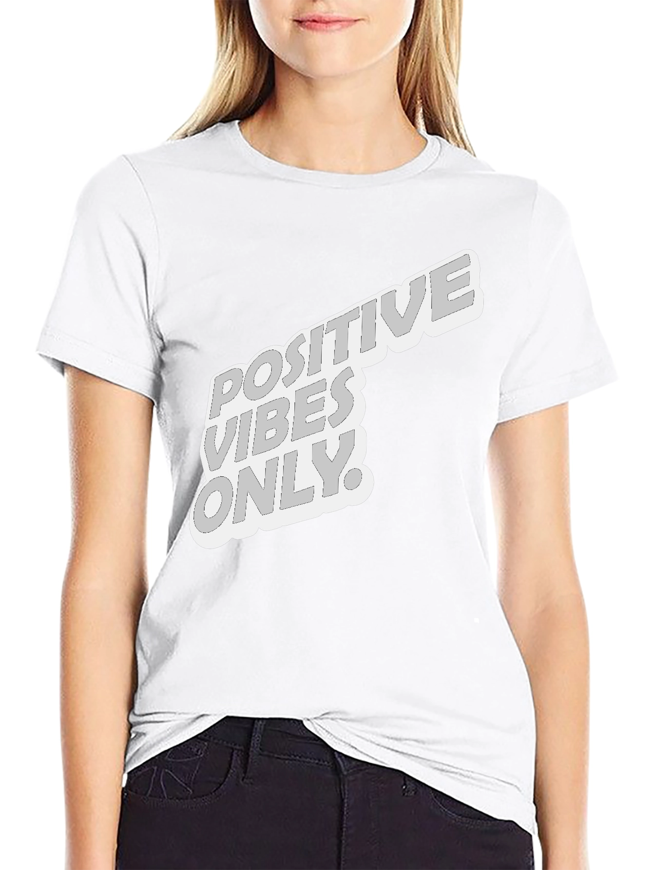 Positive Vibes Only T-Shirt - Black