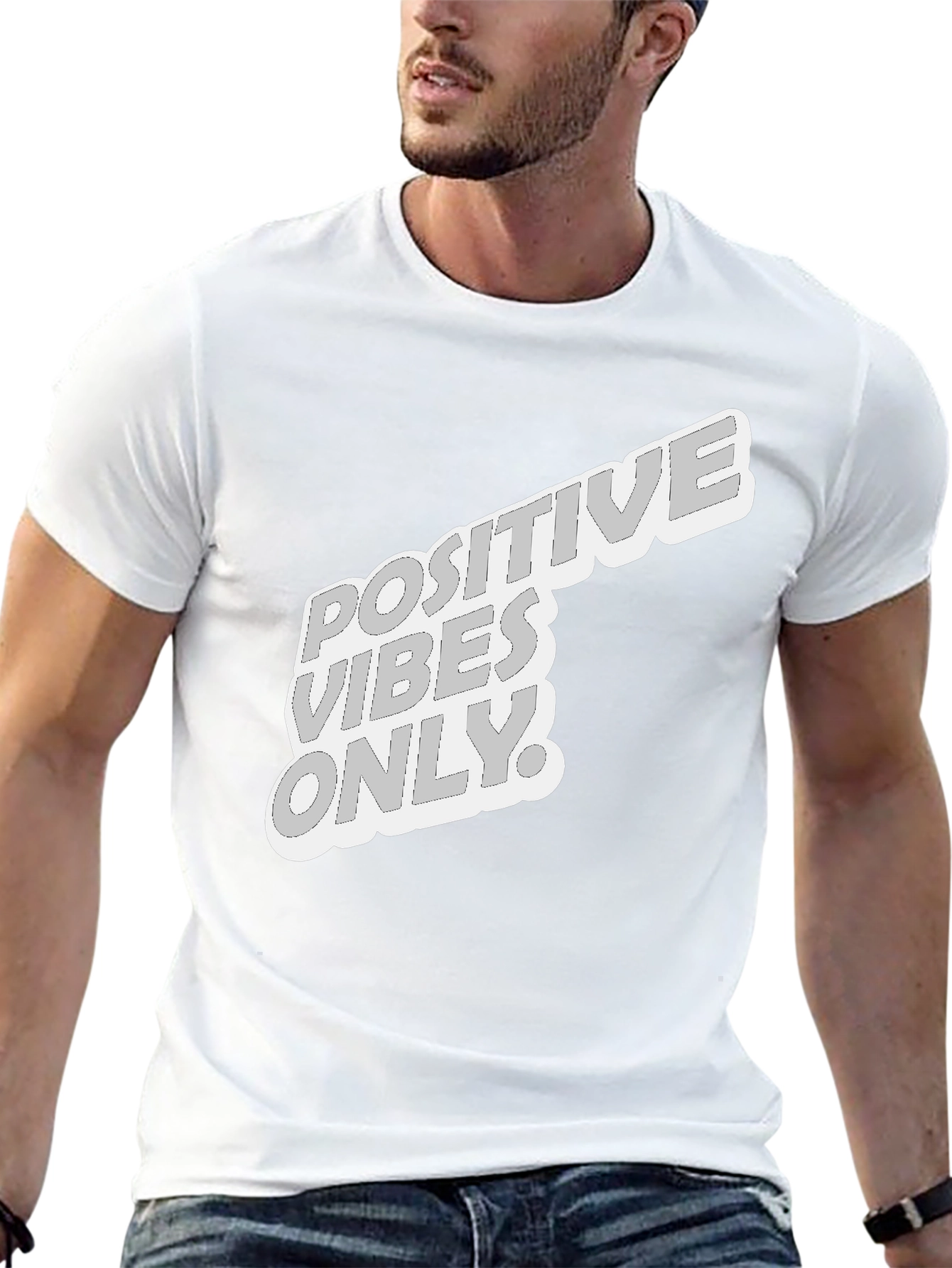 Positive Vibes Only T-Shirt - Black