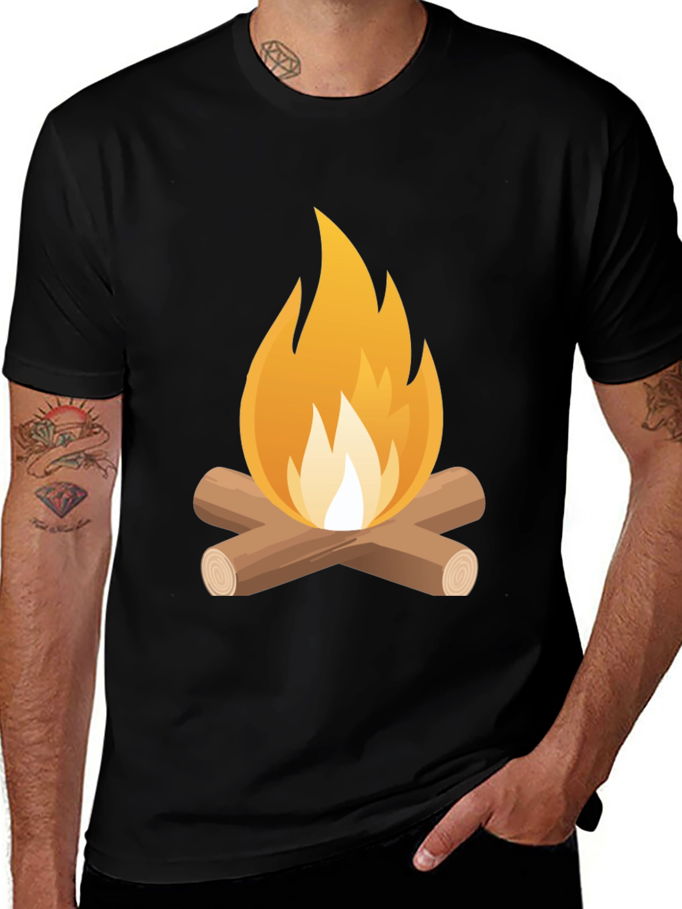 Campfire Graphic Tee - Cozy Vibes