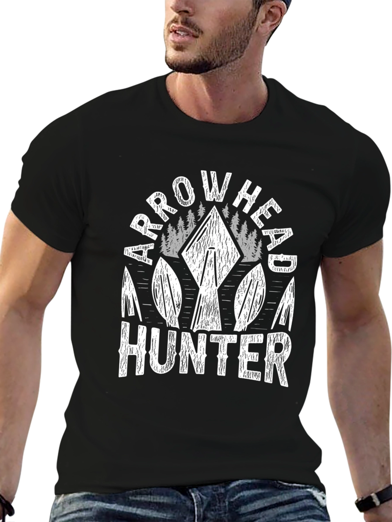 Arrowhead Hunter Graphic T-Shirt - Black