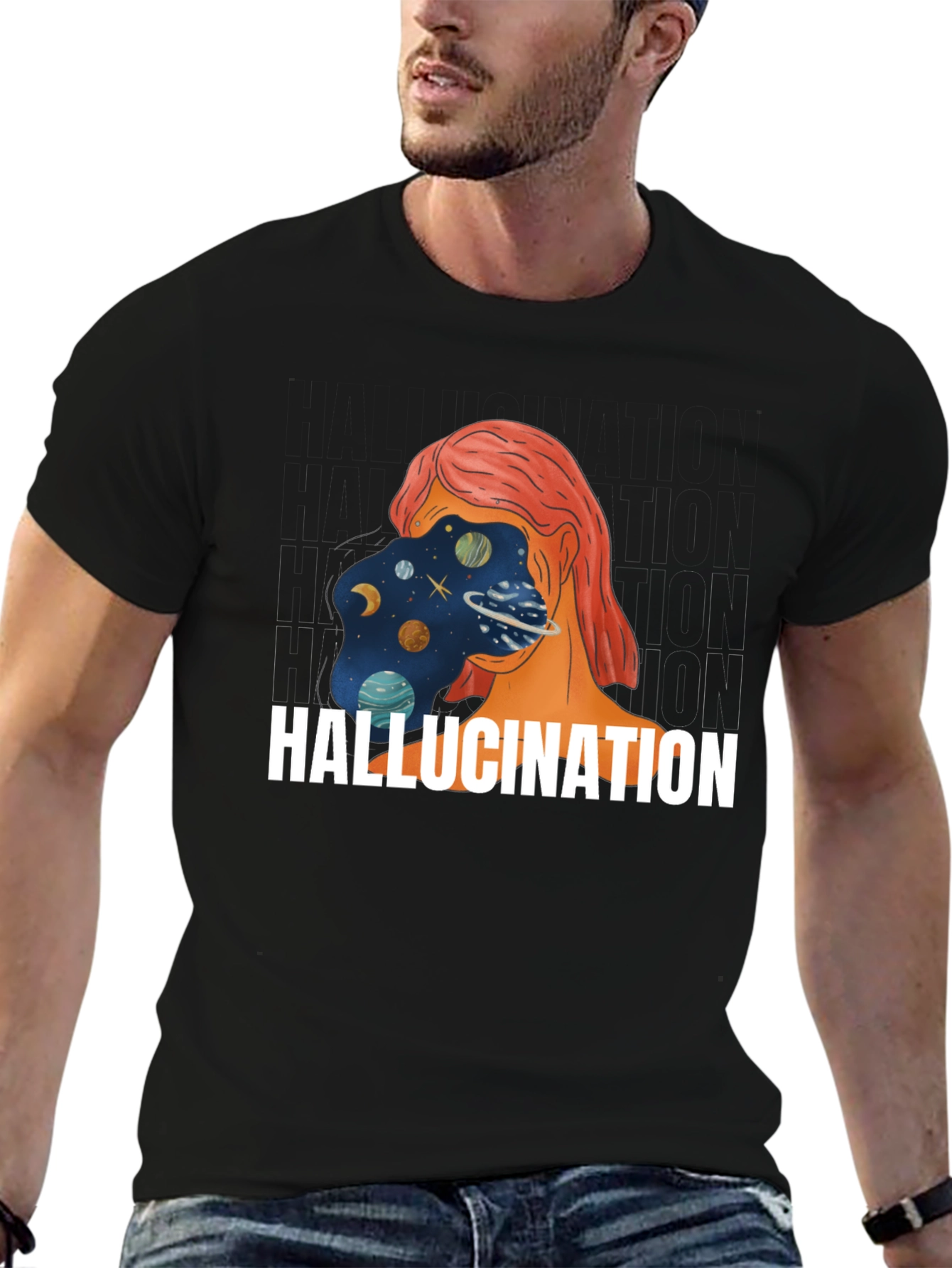 Hallucination T-Shirt: Cosmic Mind Graphic Tee
