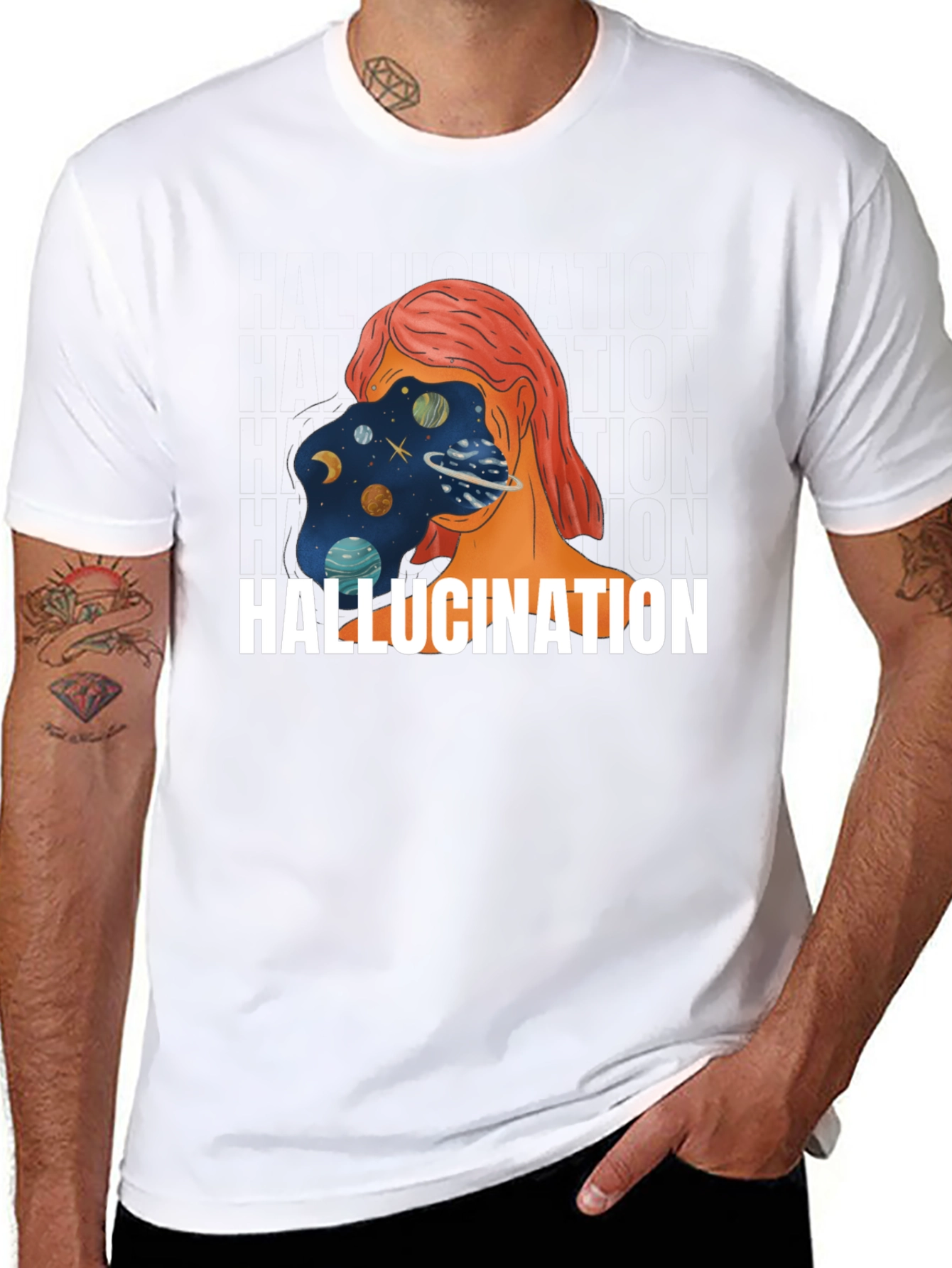 Hallucination T-Shirt: Cosmic Mind Graphic Tee